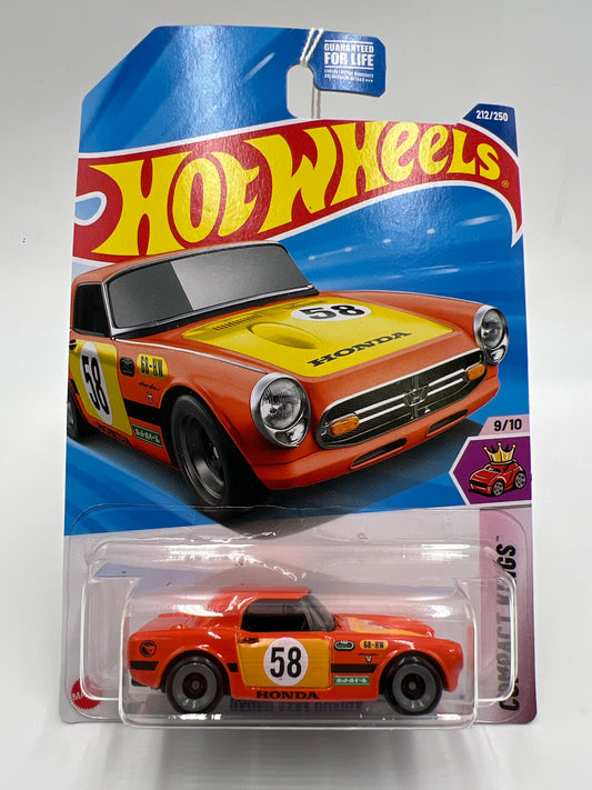 2025 Hot Wheels L Case Treasure Hunt Compact Kings #212 Honda S800 Racing Orange 276C