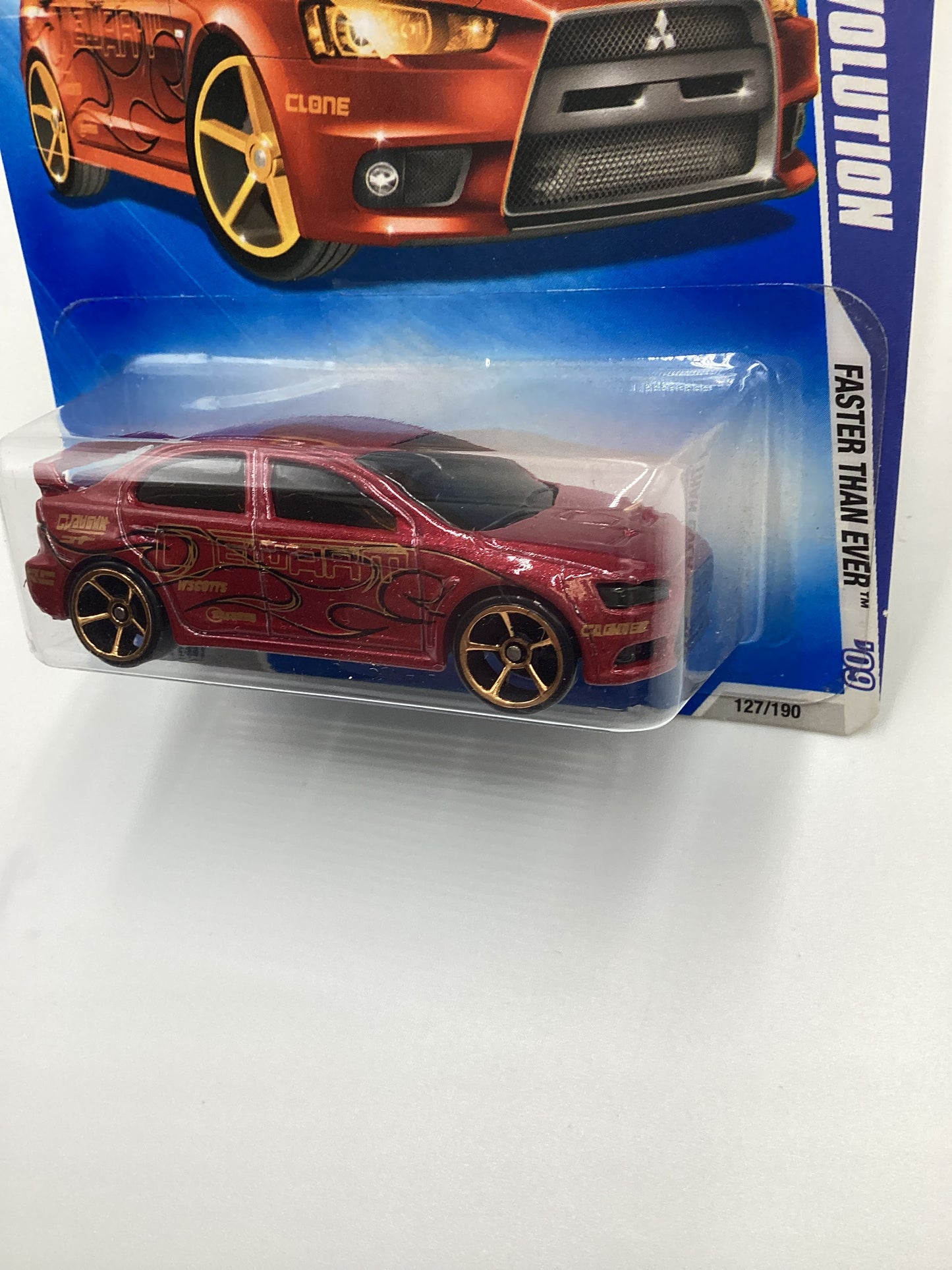 2009 Hot wheels #127 2008 Lancer Evolution FTE Red SR