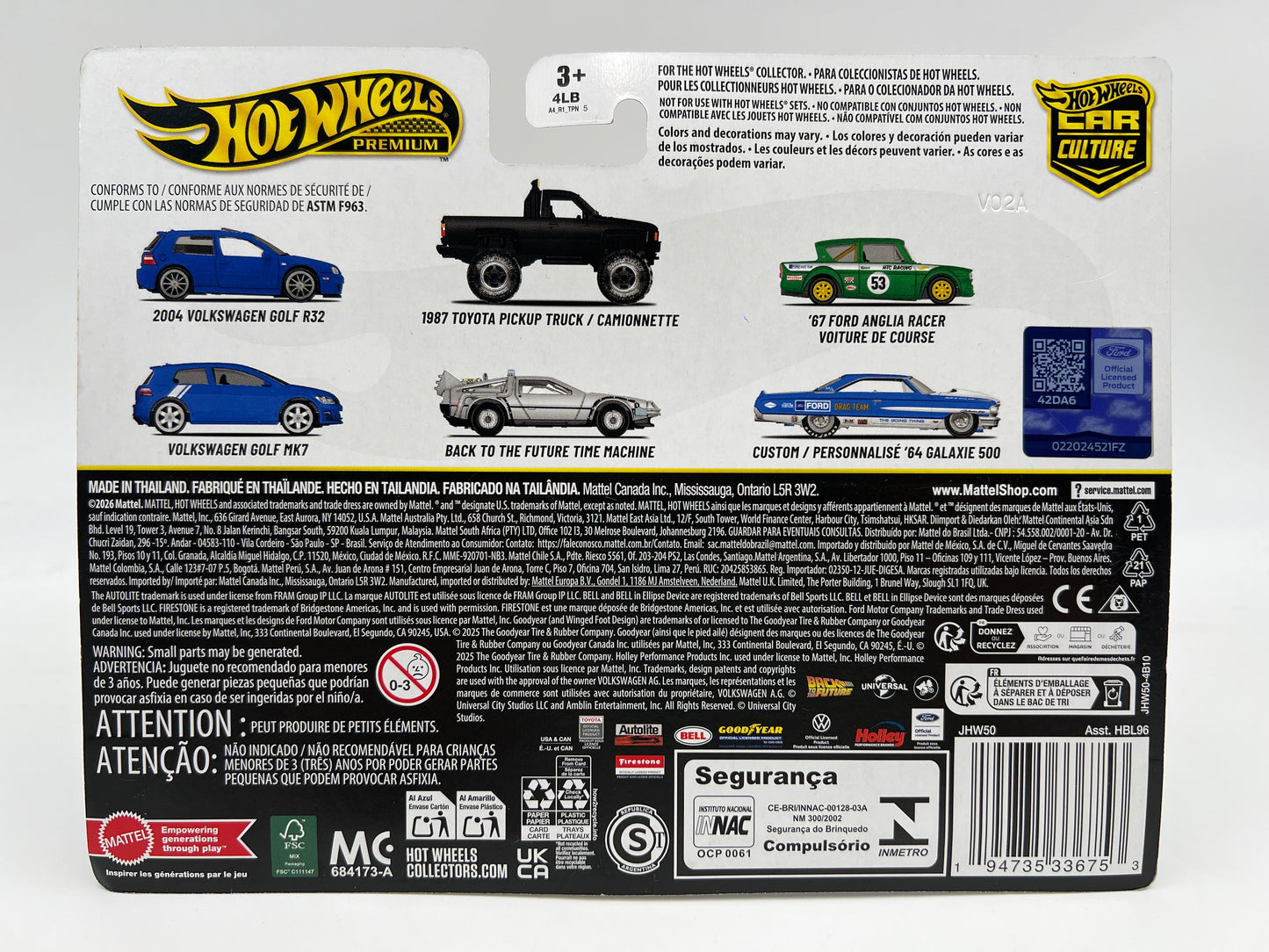 Hot Wheels Premium Target 2 Pack Custom 64 Galaxie 500 & 67 Ford Anglia Racer 282H