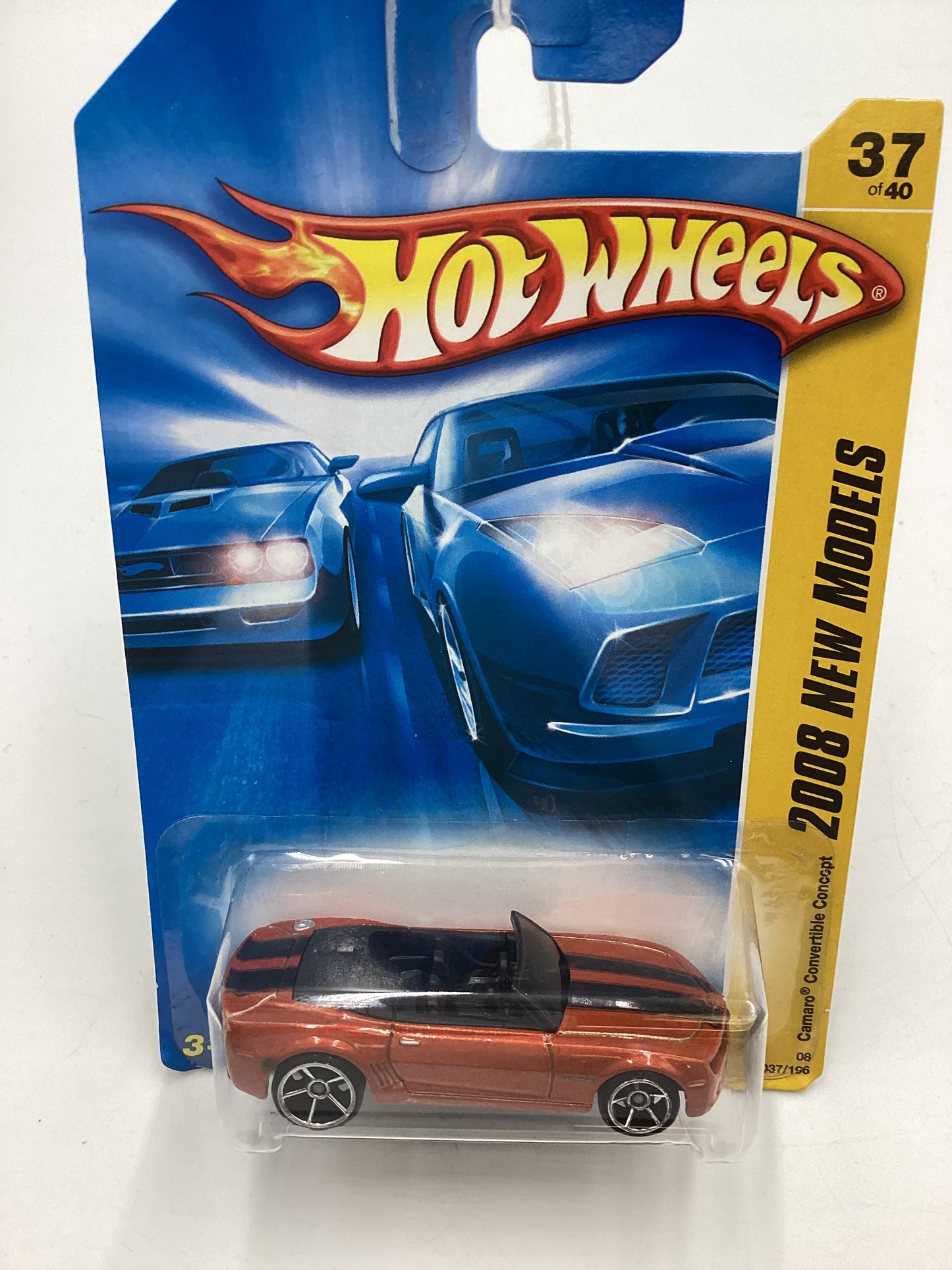 2008 Hot wheels New Models #37 Camaro Concept Convertible Orange 14C