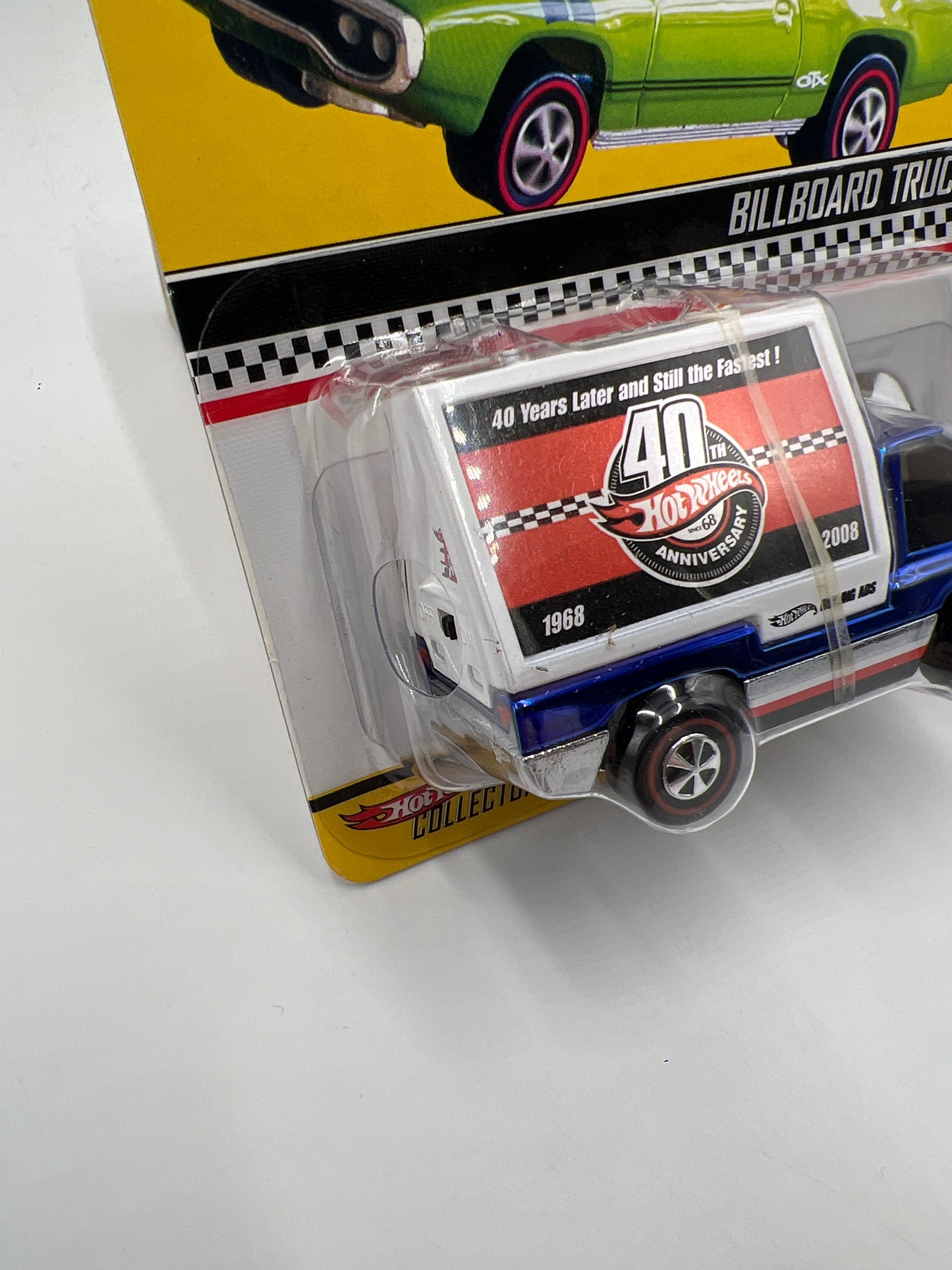 2008 Hot Wheels 8th Annual Collectors Nationals 2142/3000 Billboard Truck Blue W/Working Light & Protector