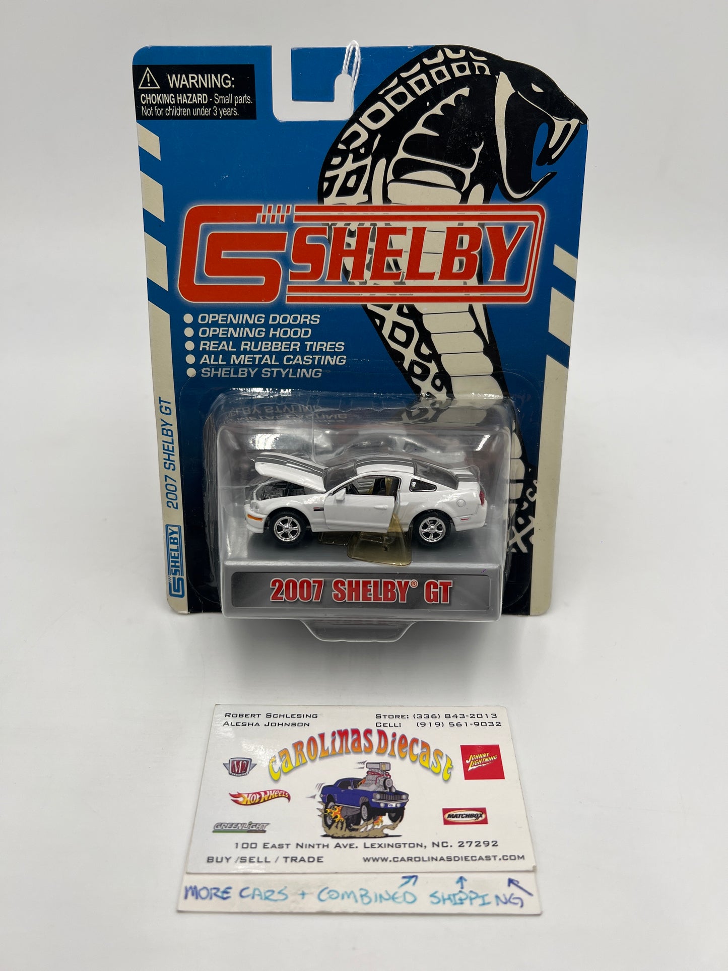 Shelby Collectibles 2007 Shelby GT Mustang White 185C