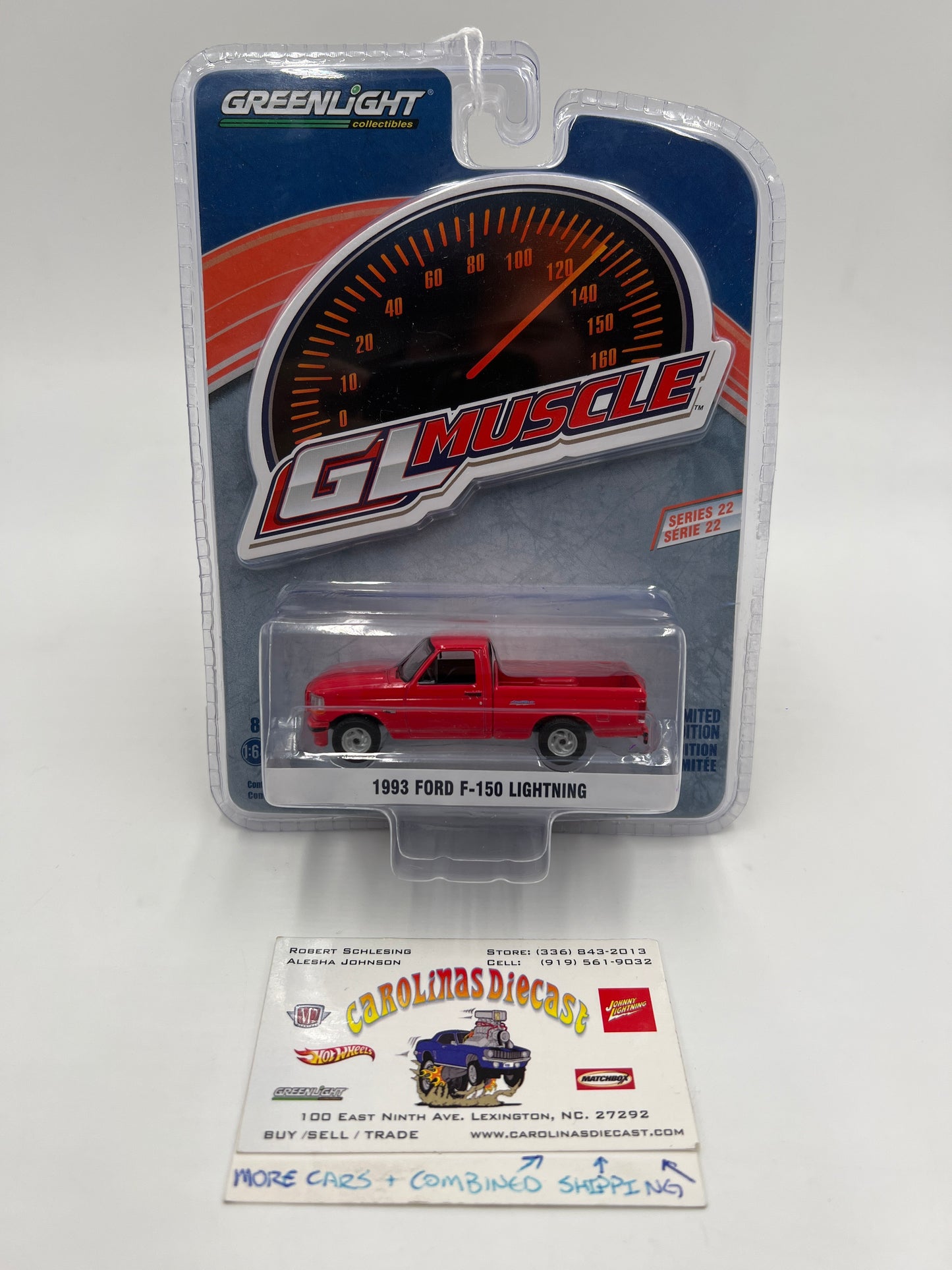 Greenlight GL Muscle Series 22 1993 Ford F-150 Lightning Red VHTF