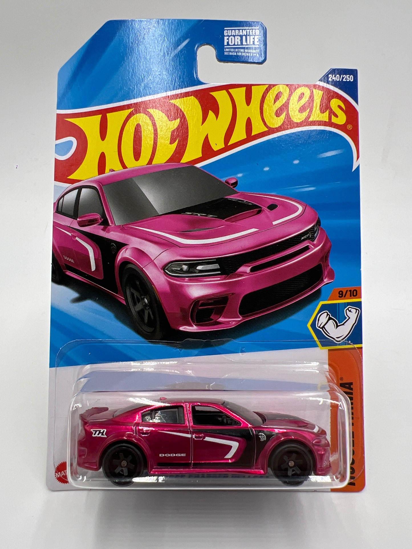 2025 Hot Wheels N Case Super Treasure Hunt #240 20 Dodge Charger Hellcat Pink W/Protector #2