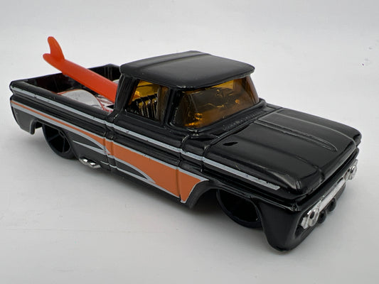 2008 Hot Wheels New Models Custom 62 Chevy Pickup Black Loose