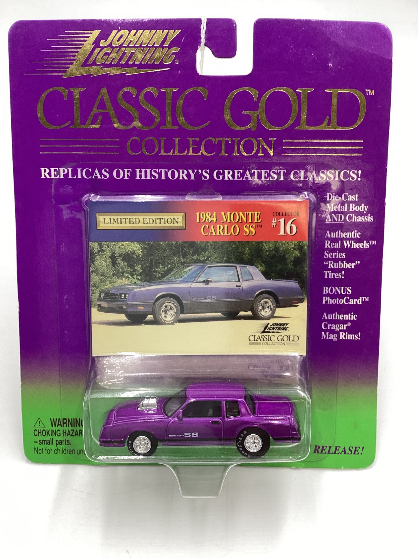 Johnny Lightning Classic Gold #16 1984 Chevy Monte Carlo SS Purple