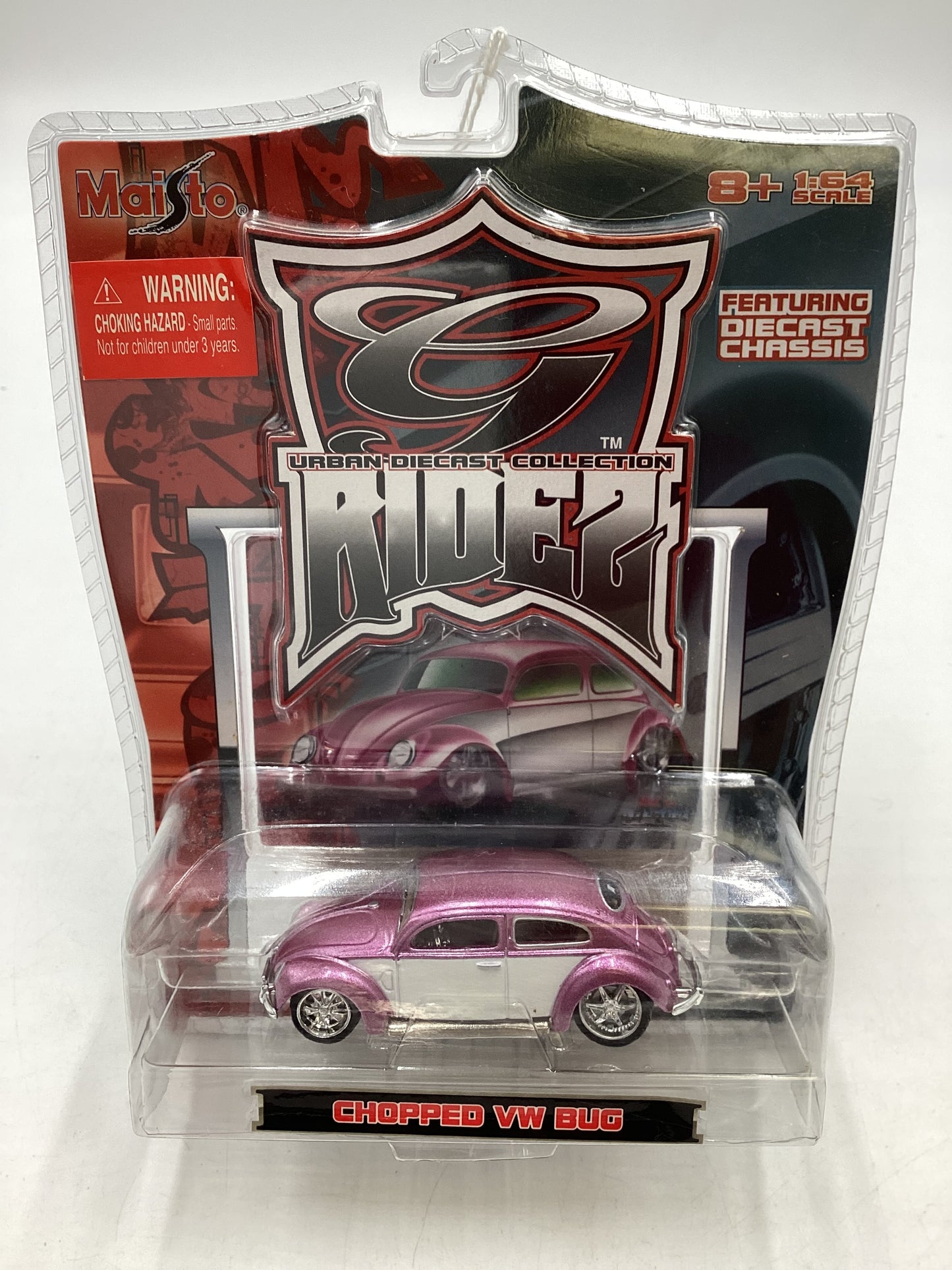 2006 Maisto Urban Diecast Collection Ridez Chopped VW Bug Purple 219A