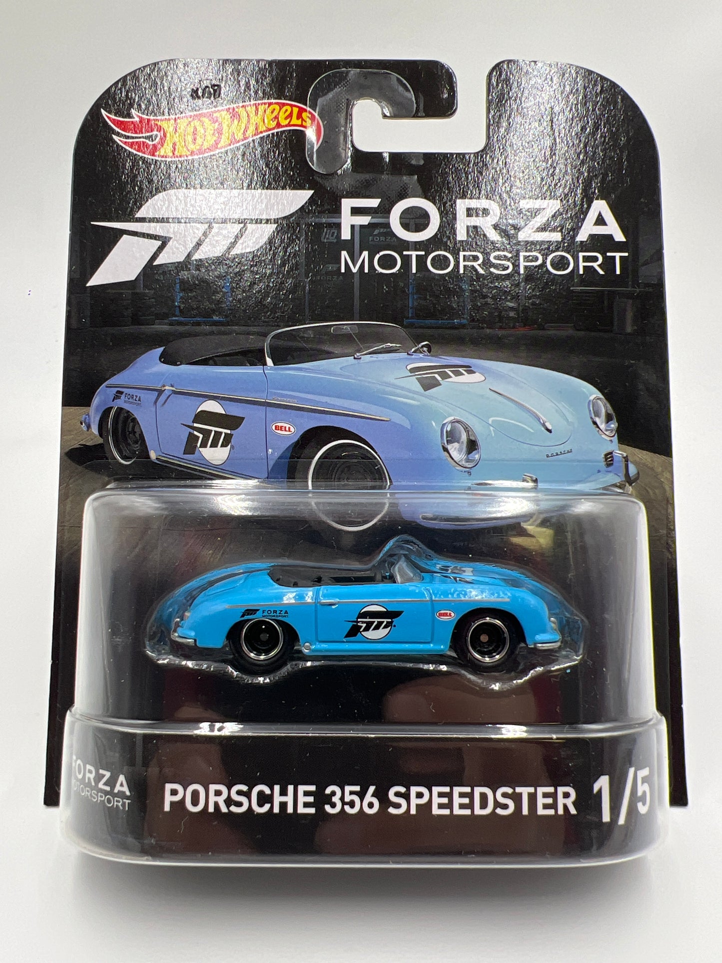 Hot Wheels Retro Entertainment Forza Motorsport #1 Porsche 356 Speedster Light Blue W/Protector