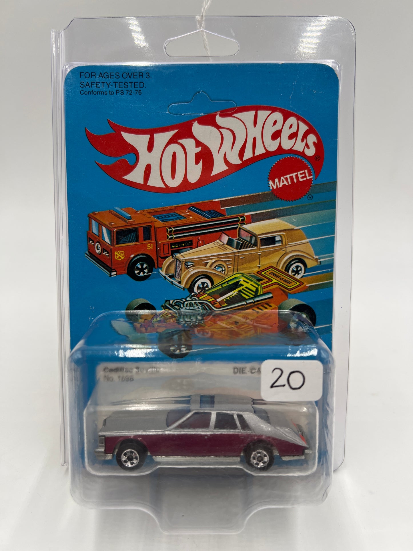 Hot Wheels Original 1982 #1698 Cadillac Seville Unpunched W/Protector