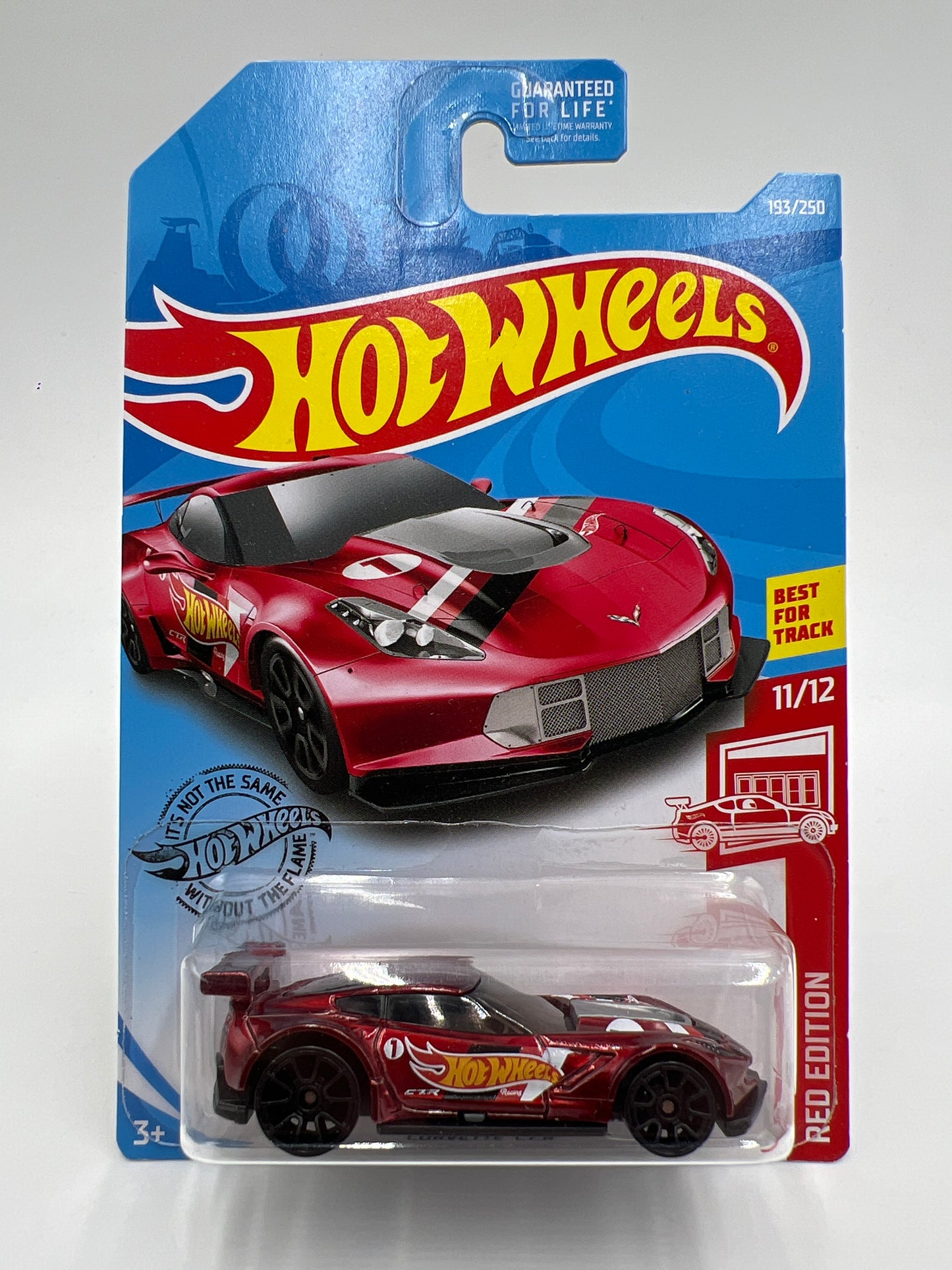2019 Hot Wheels Target Exclusive Red Edition #193 Corvette C7.R Spectraflame Red Variation W/Protector