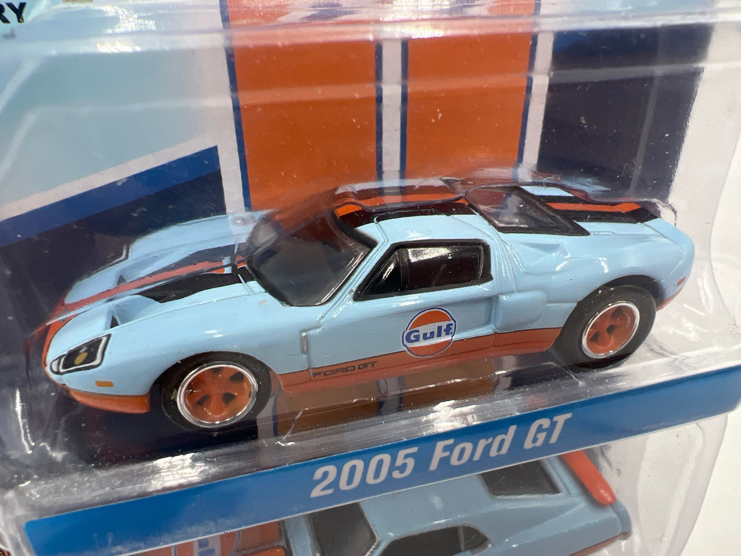 Johnny Lightning Release 3 Gulf 2 Pack 2005 Ford GT & 1970 Ford Mustang Boss 302