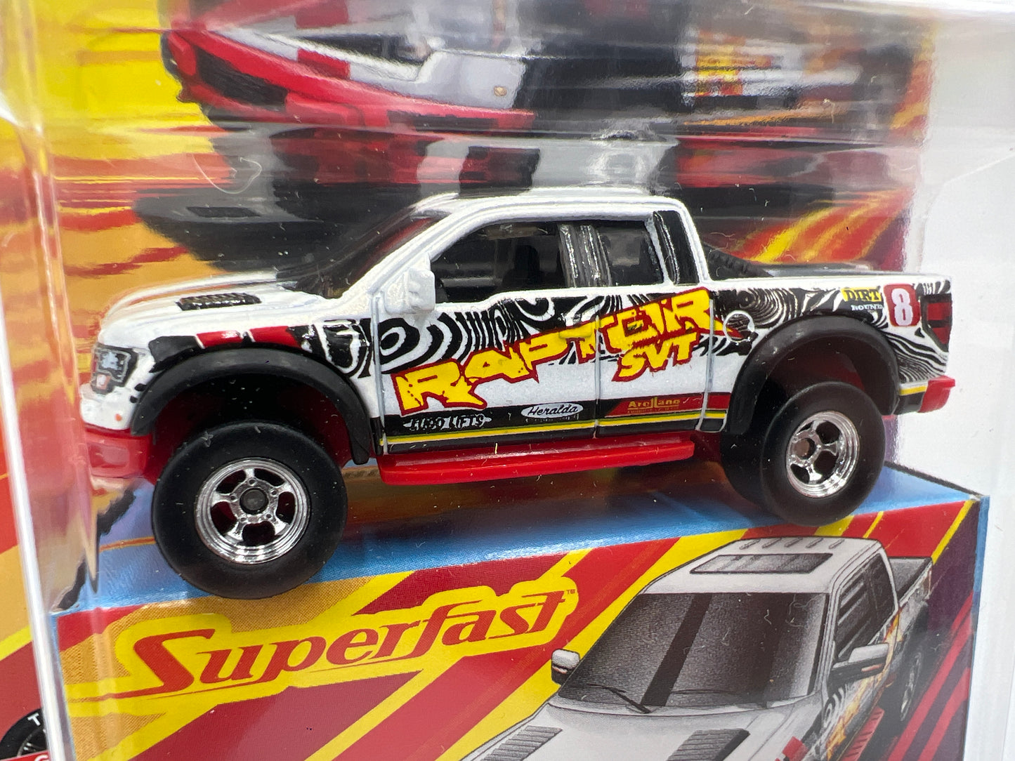 Matchbox Superfast #12 2010 Ford F-150 SVT Raptor White 174i
