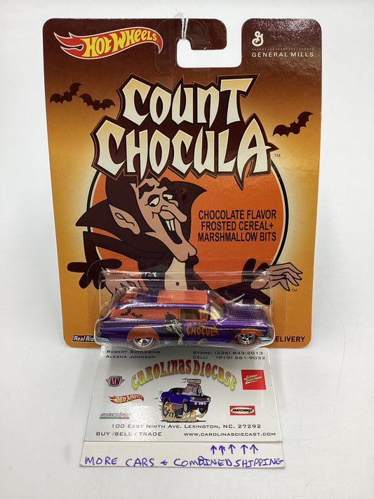 Hot Wheels Pop Culture General Mills Count Chocula 59 Chevy Delivery Purple / Orange 263H