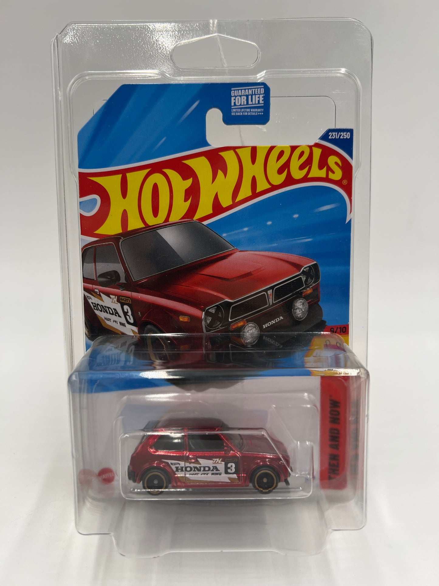 2025 Hot Wheels Super Treasure Hunt #231 73 Honda Civic Custom Red W/Protector