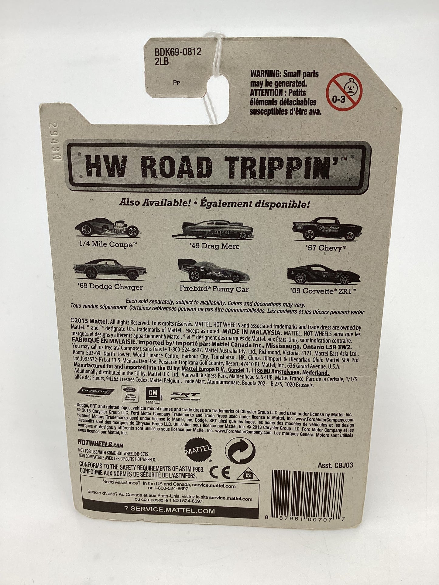 HW Road Trippin #9 57 Chevy Black 159D