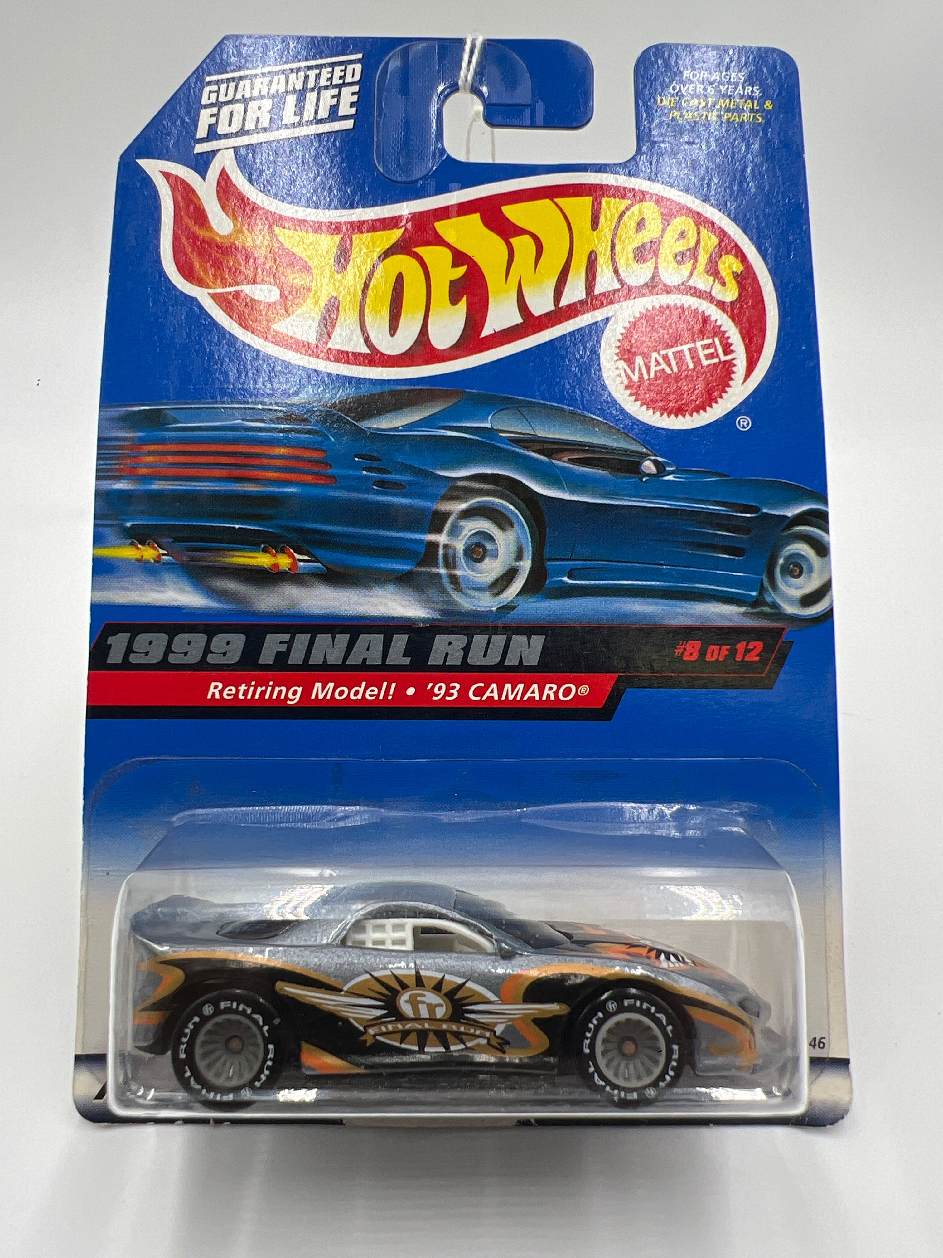 1999 Hot Wheels Final Run Series #8 93 Camaro Silver Real Riders