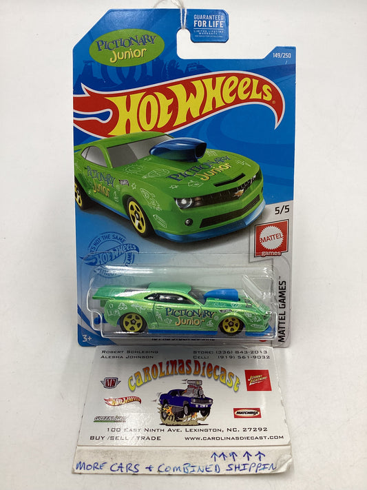 2021 Hot wheels #149 Kroger Exclusive Pictionary Green 10 Pro Stock Camaro 235E