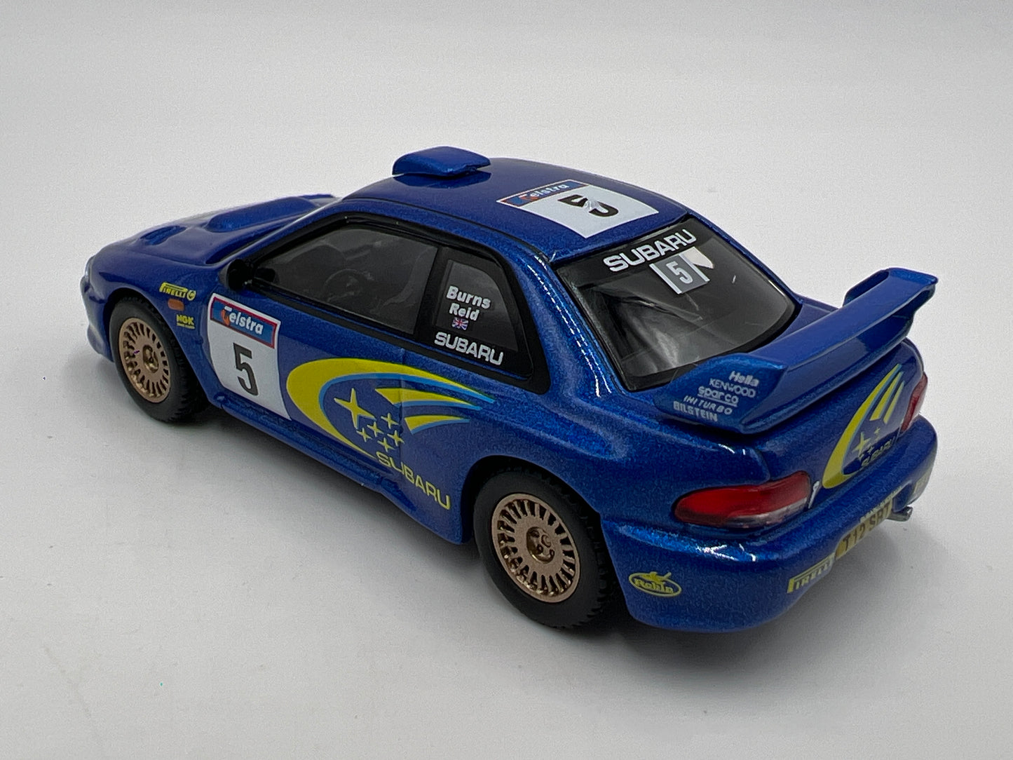 Mini GT 1:64 Box Model #986 Subaru Impreza WRC99 #5 1999 Rally Australia Winner Blue