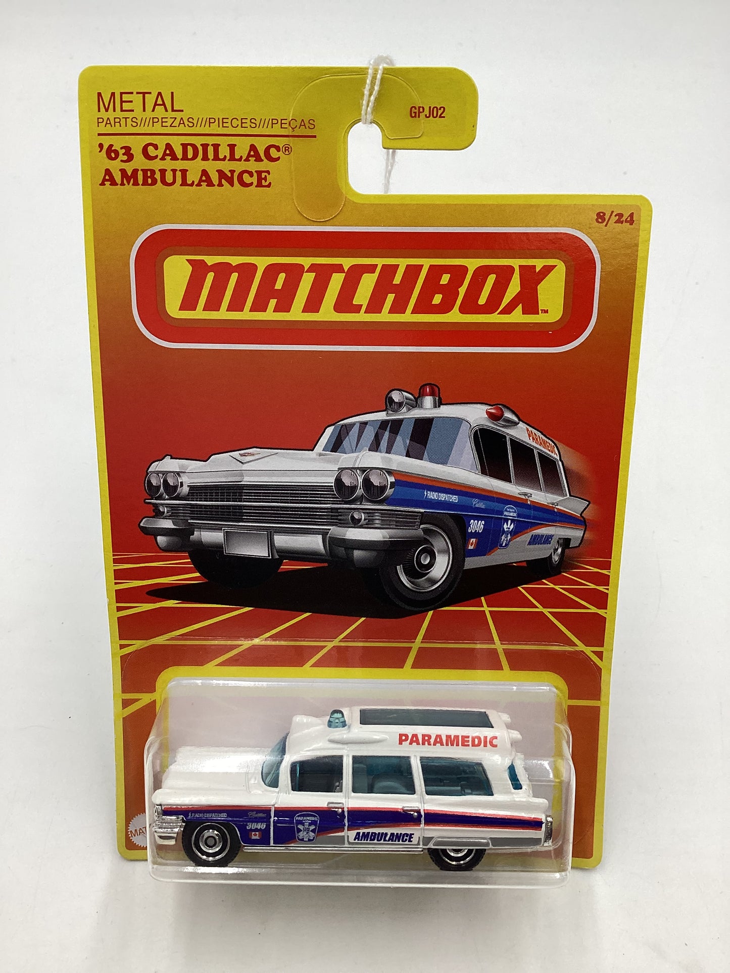 Matchbox Retro Series #8 63 Cadillac Ambulance 161B