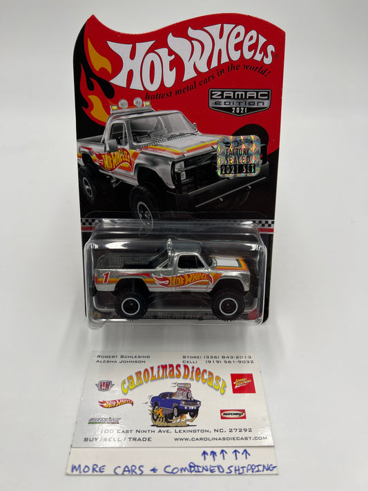 2021 HW RLC Zamac Edition #1 1980 Dodge Macho Power Wagon Factory Sealed W/Protector