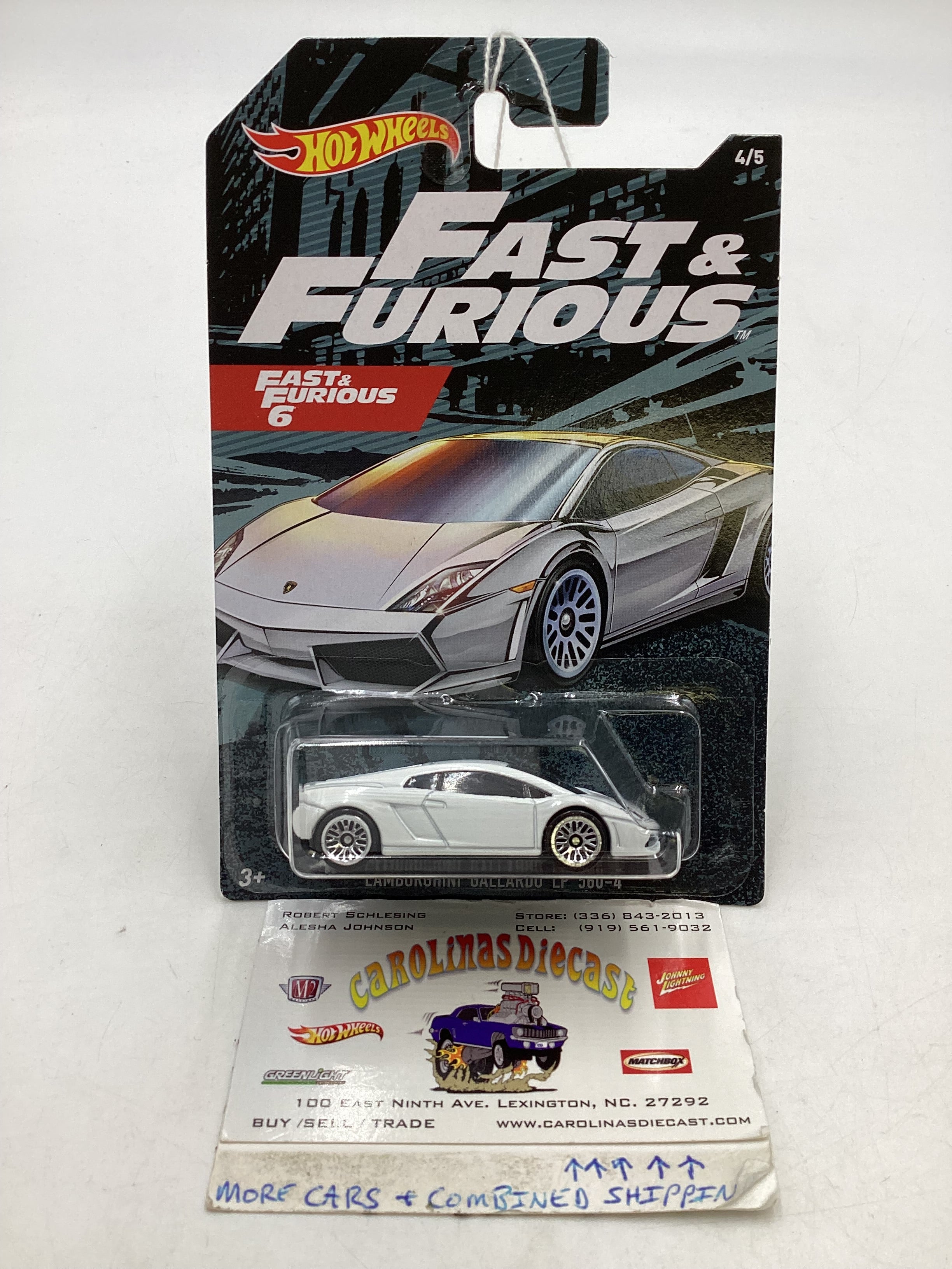 2020 Hot wheels Fast and furious 6 4/5 Lamborghini Gallardo LP 560