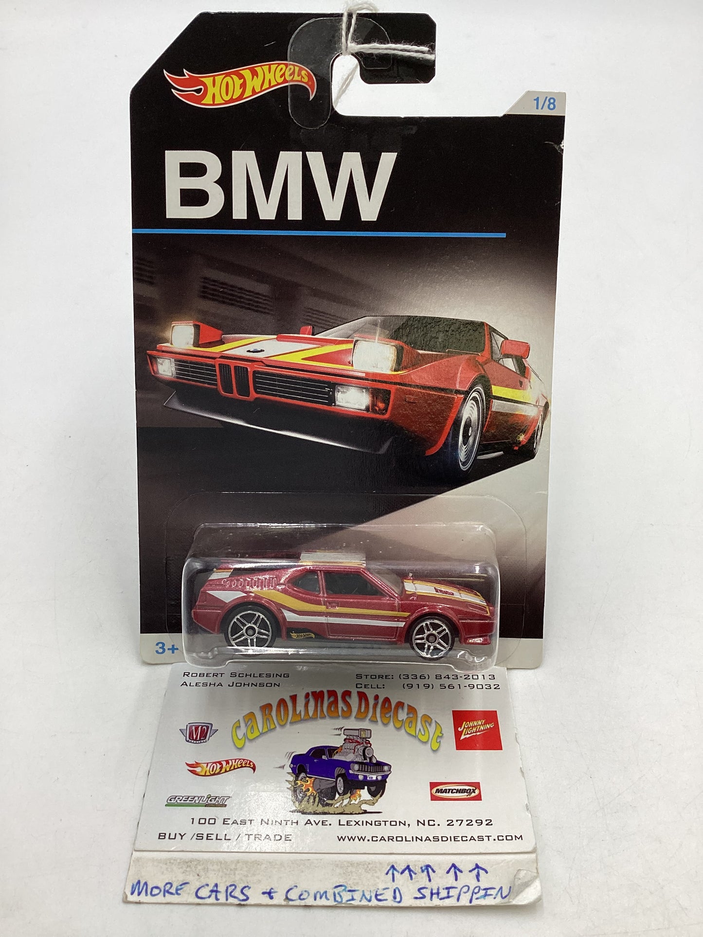 Hot wheels BMW 1/8 Walmart Exclusive BMW M1 155A