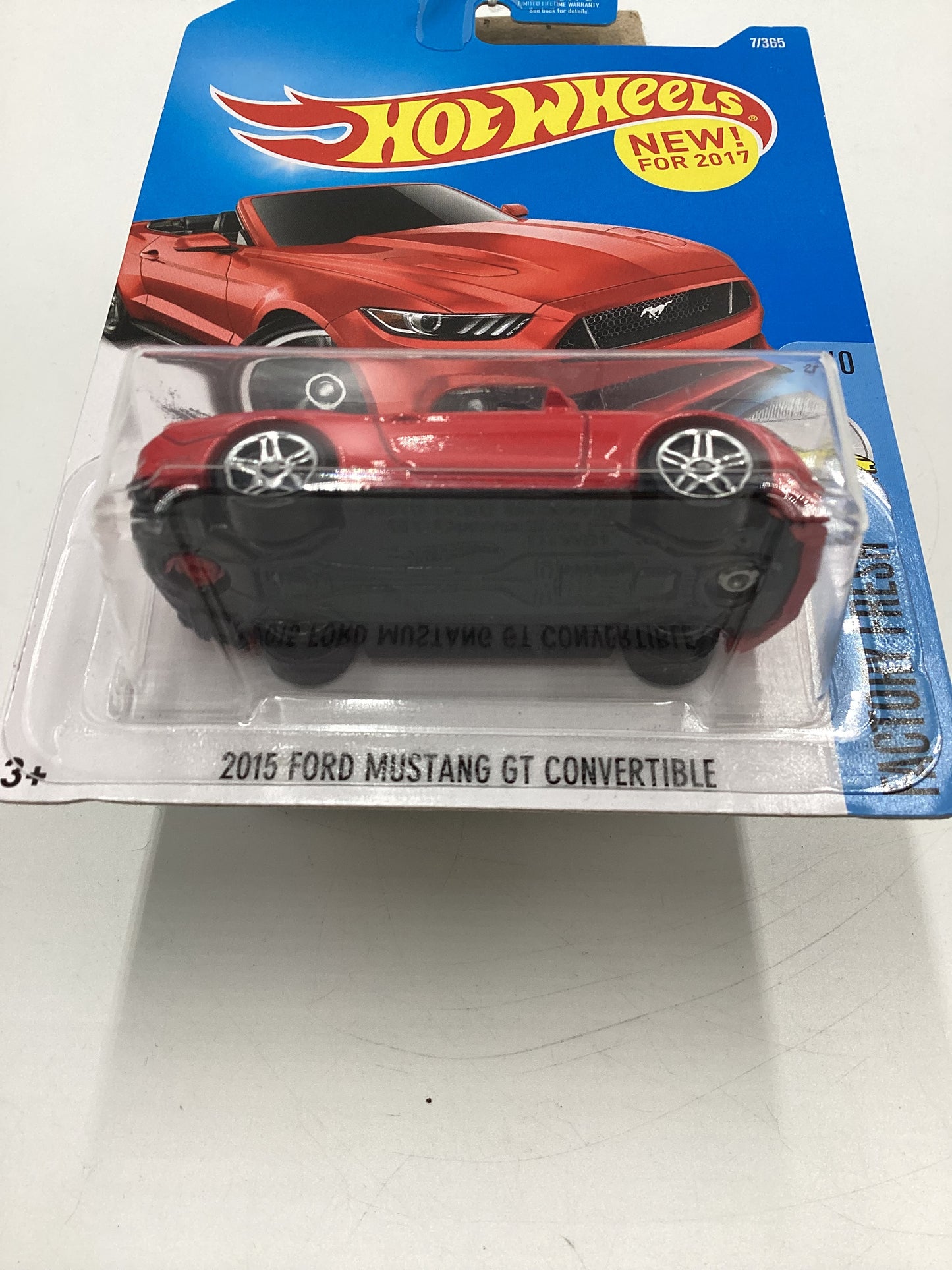 2017 Hot Wheels Factory Fresh #7 2015 Ford Mustang GT Convertible Red