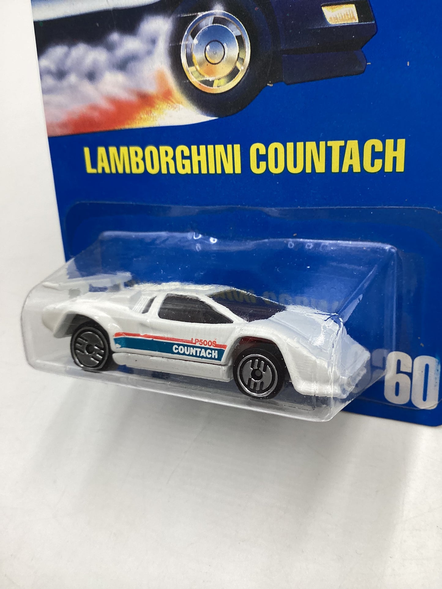 1991 Hot wheels #60 White Lamborghini Countach