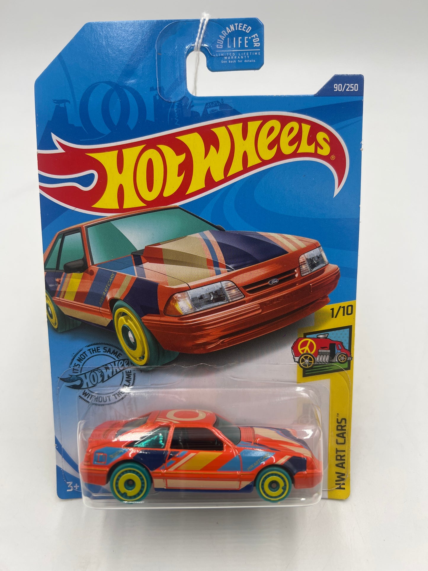 2020 Hot Wheels Art Cars #90 92 Ford Mustang Orange 19G