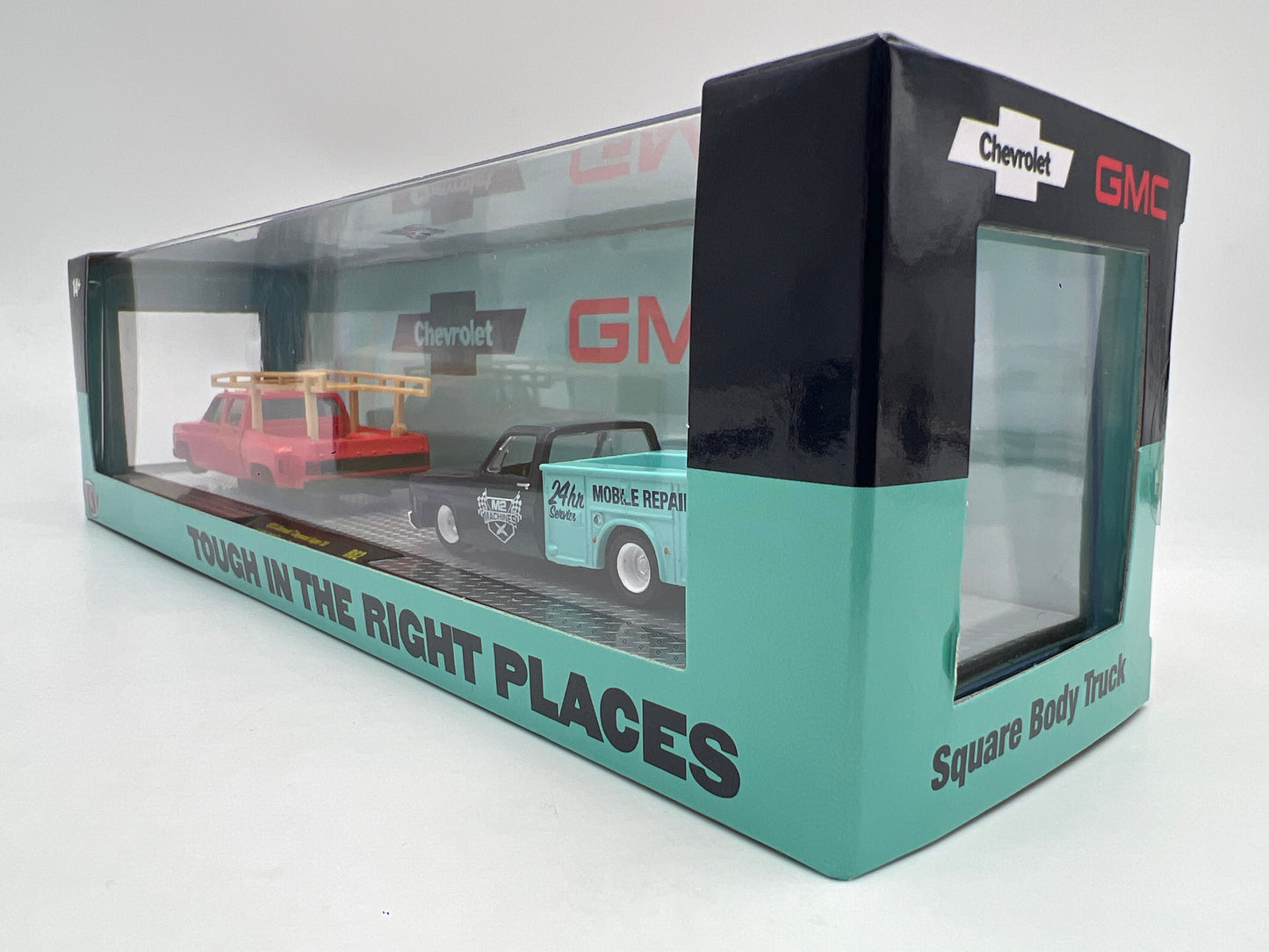 M2 Machines Haulers R82 1973 Chevrolet Cheyenne Super 30 & 1975 GMC Sierra Grande 15