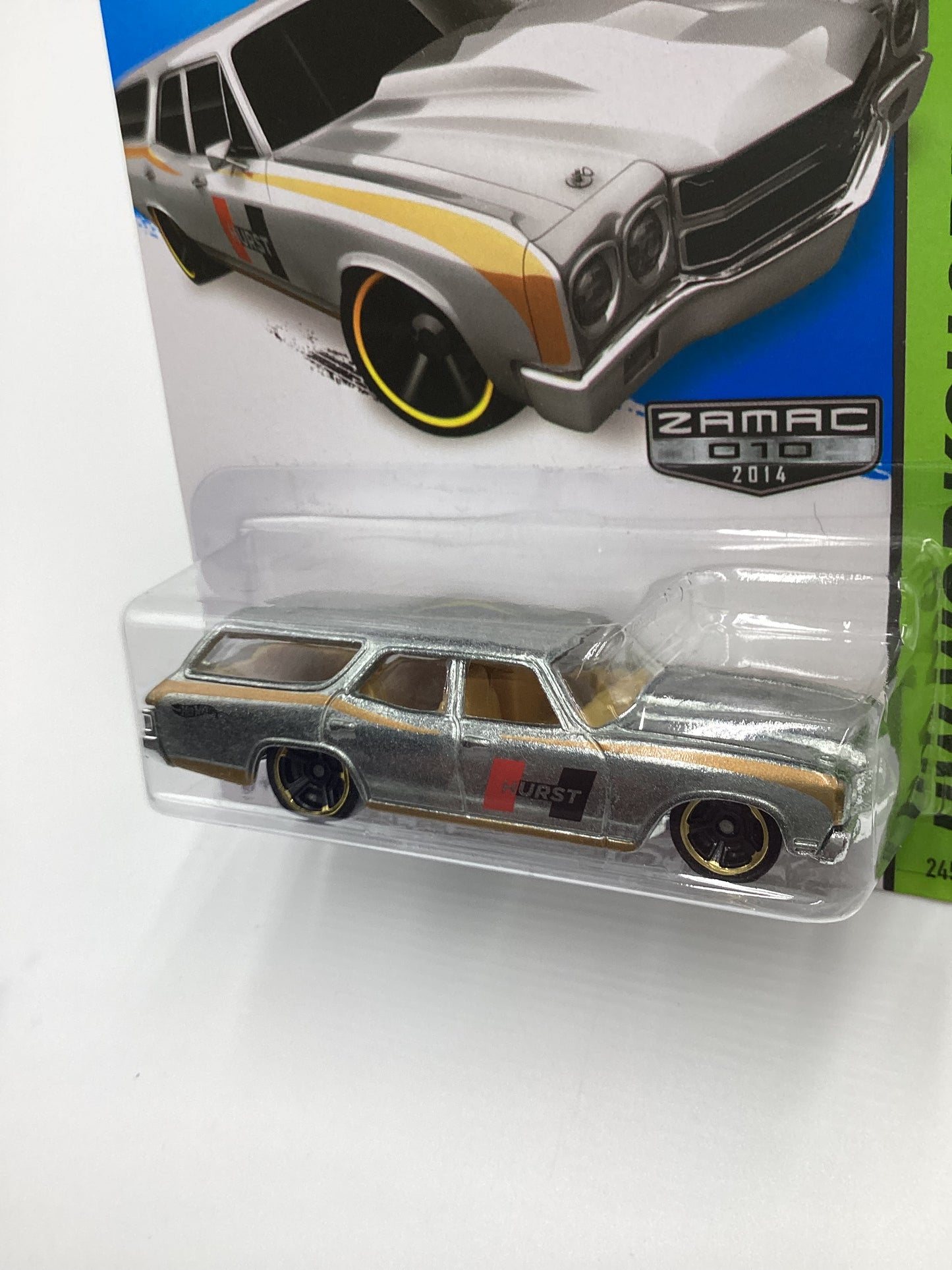 2014 Hot Wheels #245 Zamac 010 70 Chevelle SS Wagon Hurst