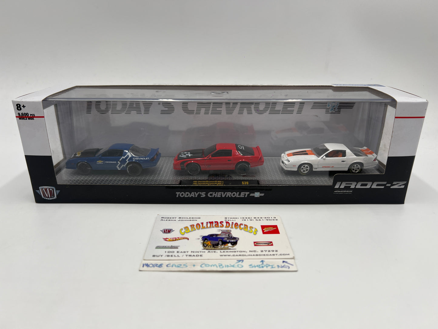 M2 Machines Walmart Exclusive Todays Chevrolet 1985 Chevrolet Camaro IROC-Z 3 Pack S39
