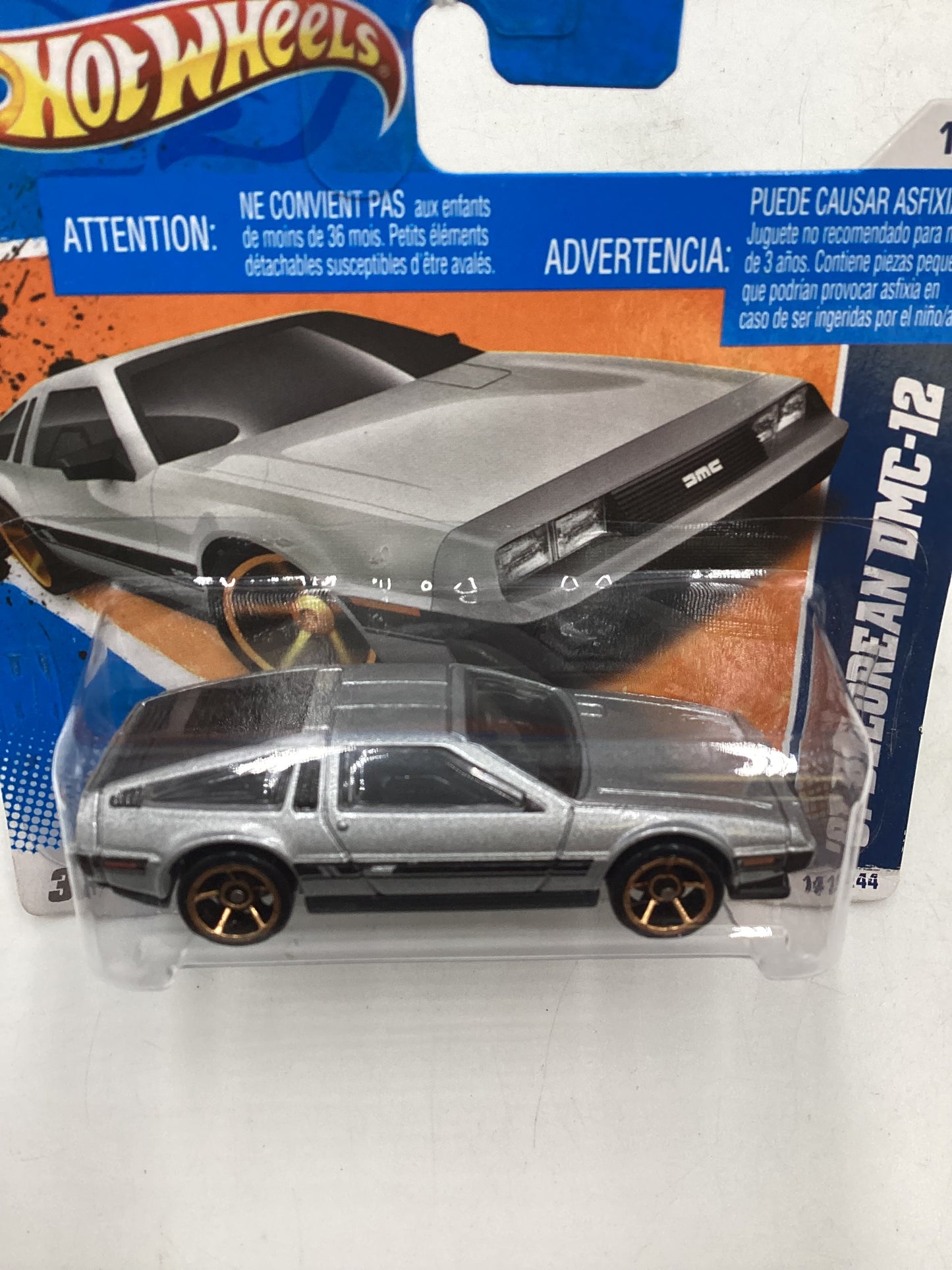 2011 Hot Wheels Faster Than Ever #141 81 DeLorean DMC-12 Short Card