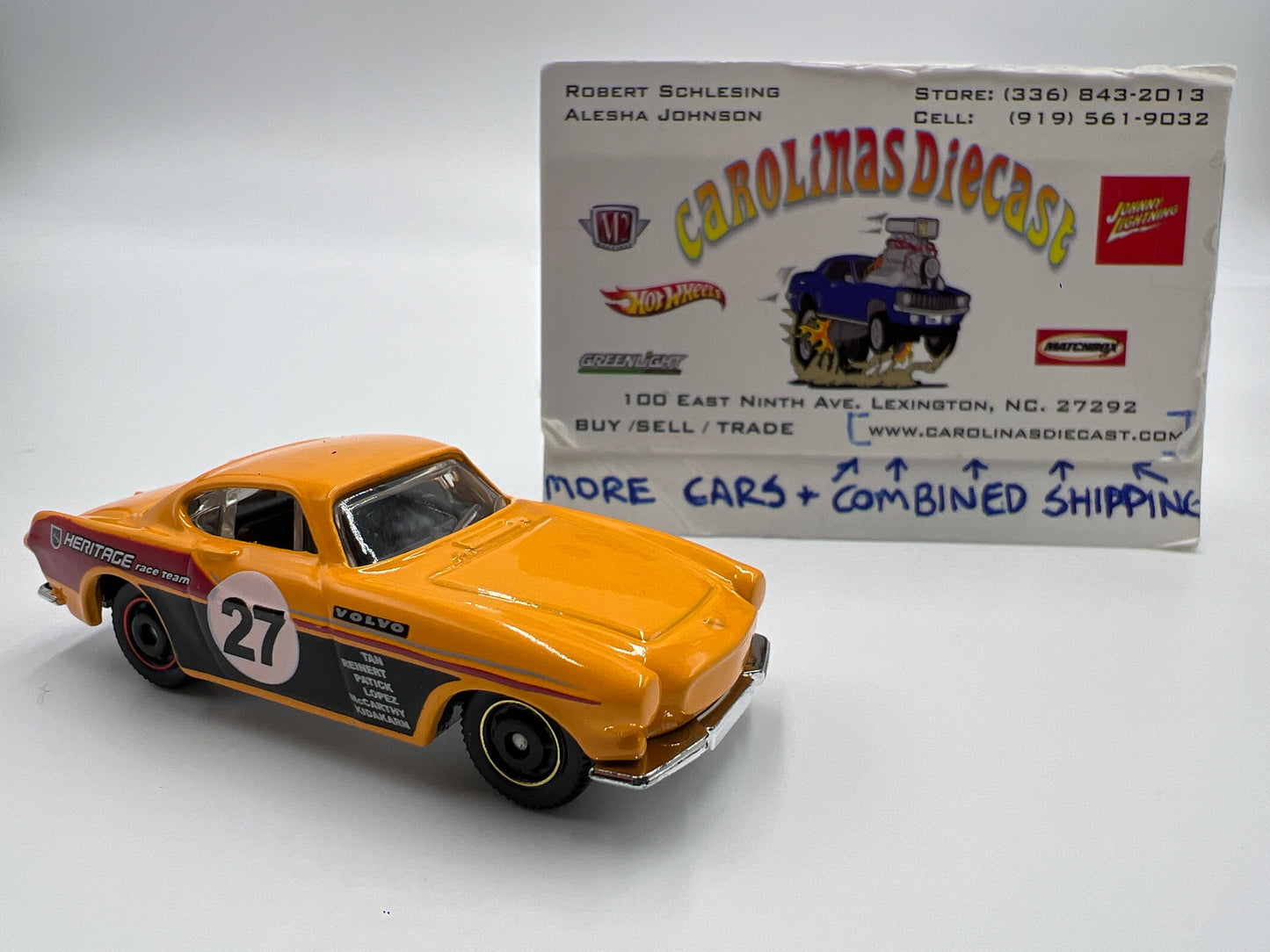 2010 Matchbox #17 Volvo P1800S 1969 Orange Loose