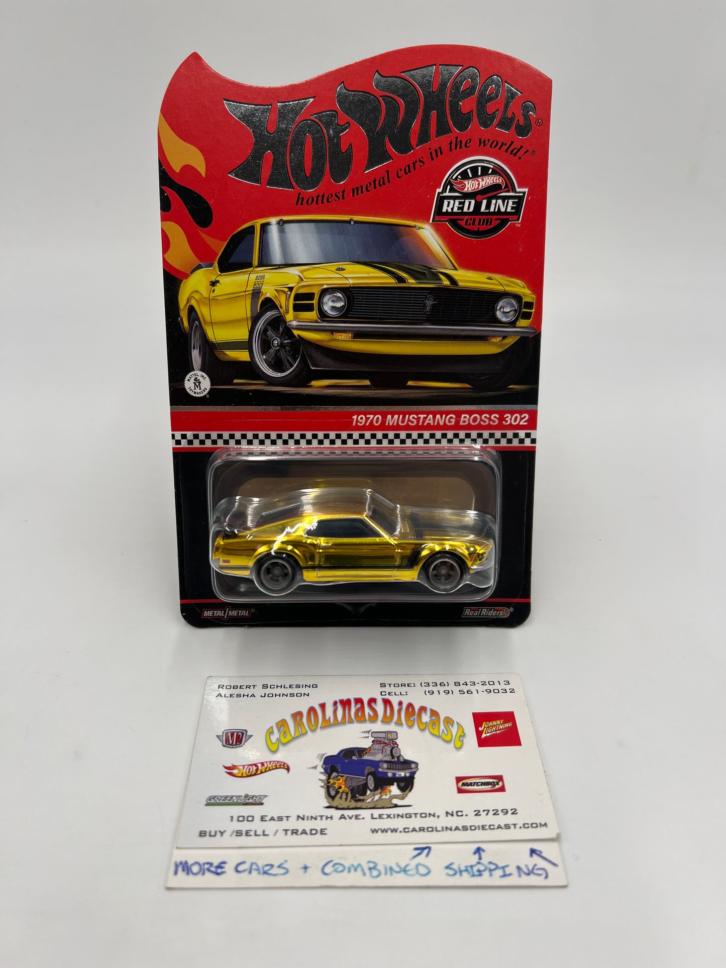 2024 Hot Wheels RLC 1970 Ford Mustang Boss 302 Gold W/Protector