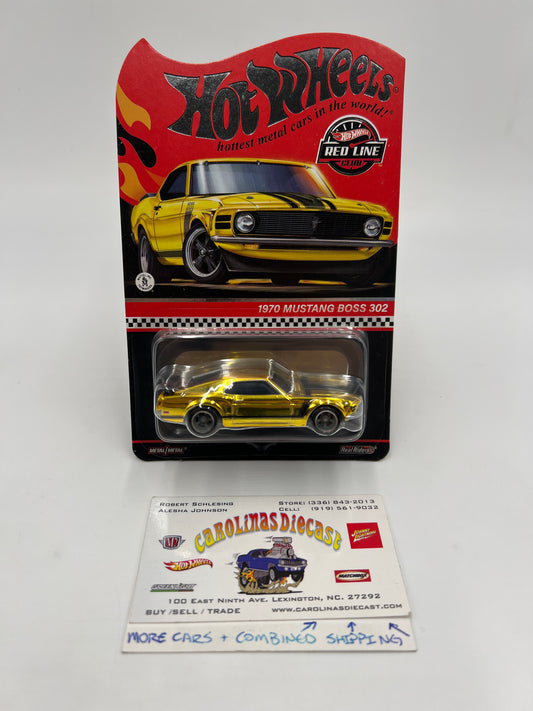 2024 Hot Wheels RLC 1970 Ford Mustang Boss 302 Gold W/Protector