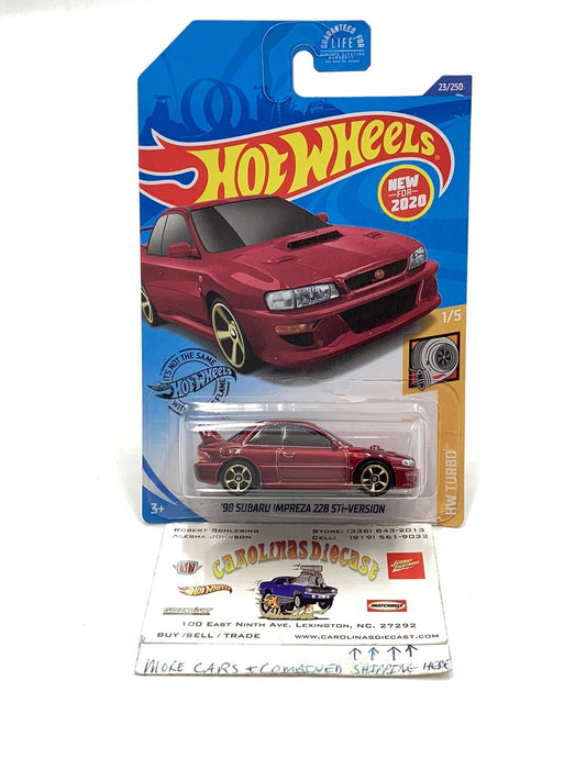 2020 hot wheels  #23 98 Subaru Impreza 22B STI – version red 89B