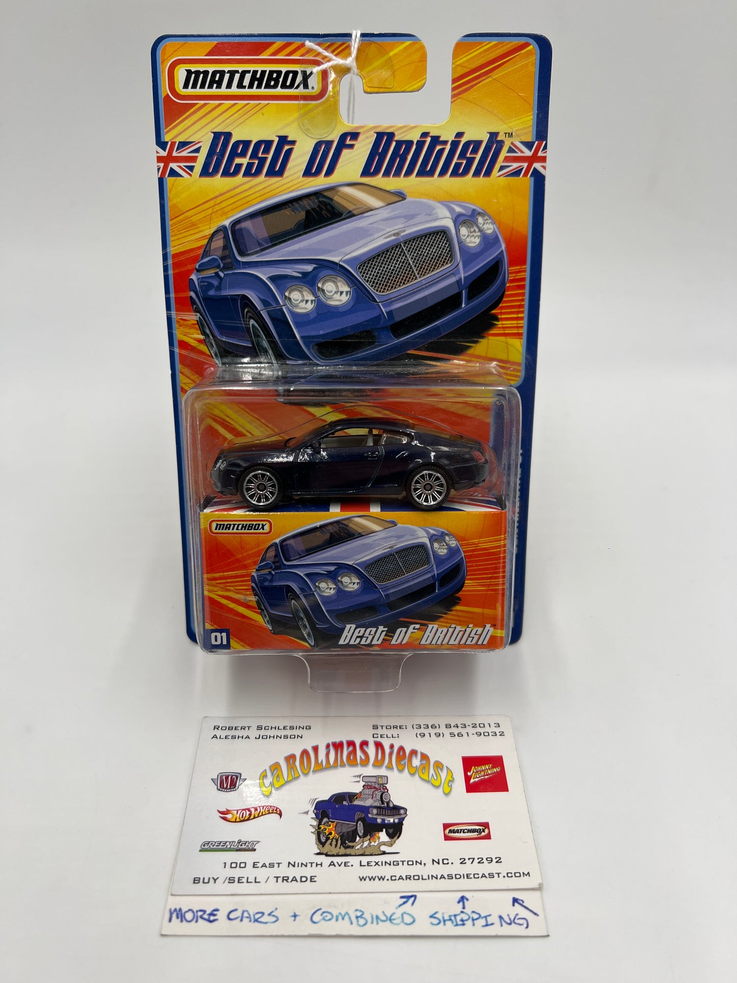 Matchbox Best Of British #1 Bentley Continental GT Blue 168S