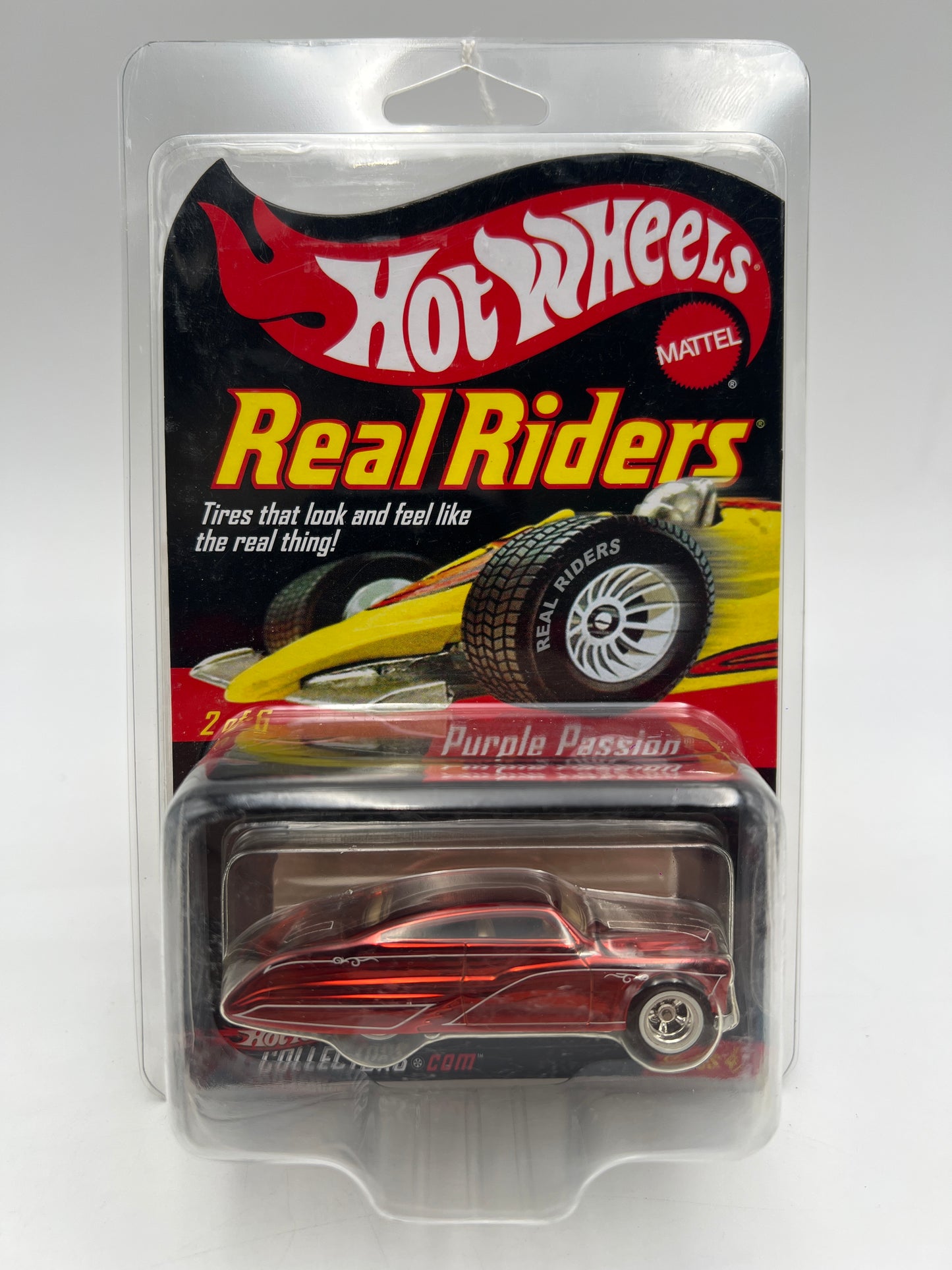2004 Hot Wheels RLC Real Riders Series 4 #2 Purple Passion Red W/Protector