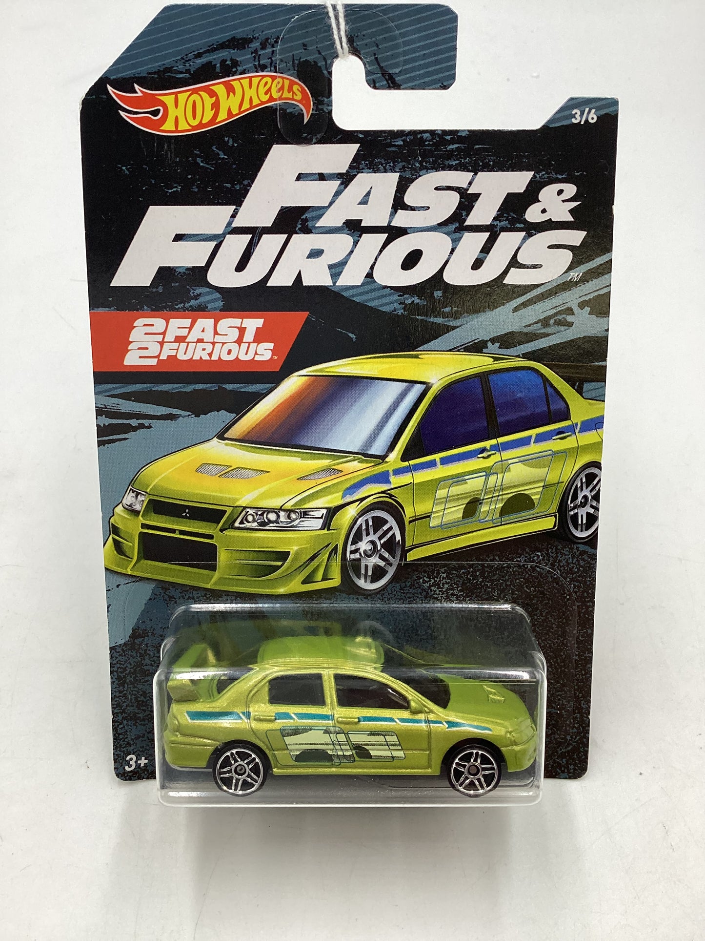 Hot wheels 2019 Fast and furious 2 Fast 2 Furious Mitsubishi Lancer Evolution #3 with protector