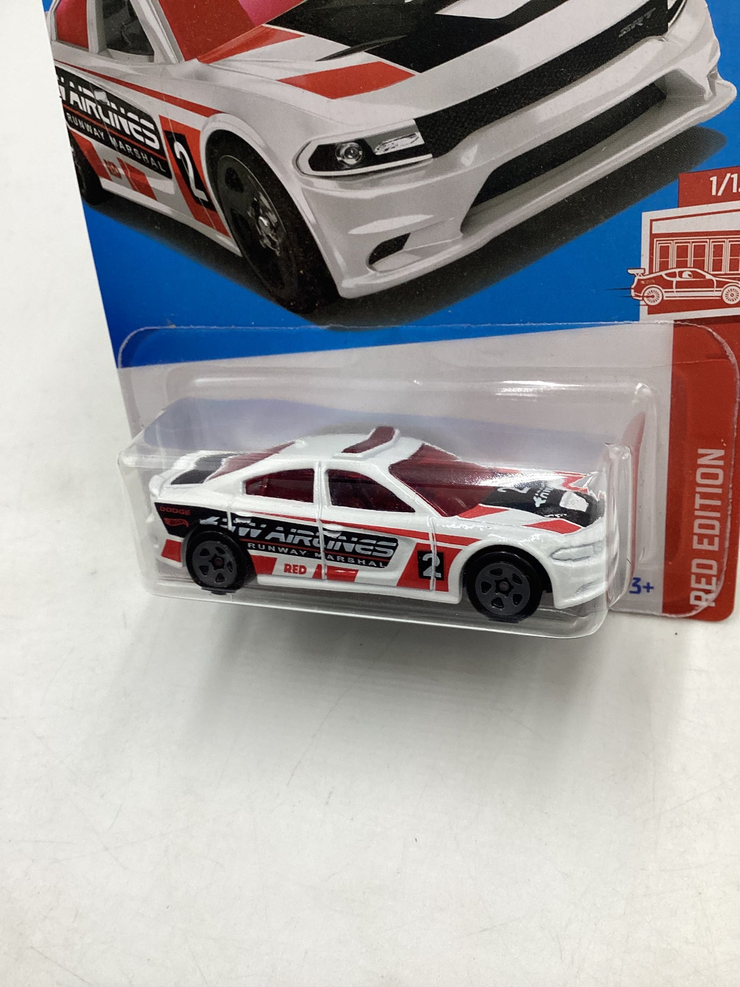 2024 Hot Wheels Red Edition #7 15 Dodge Charger SRT White 148G