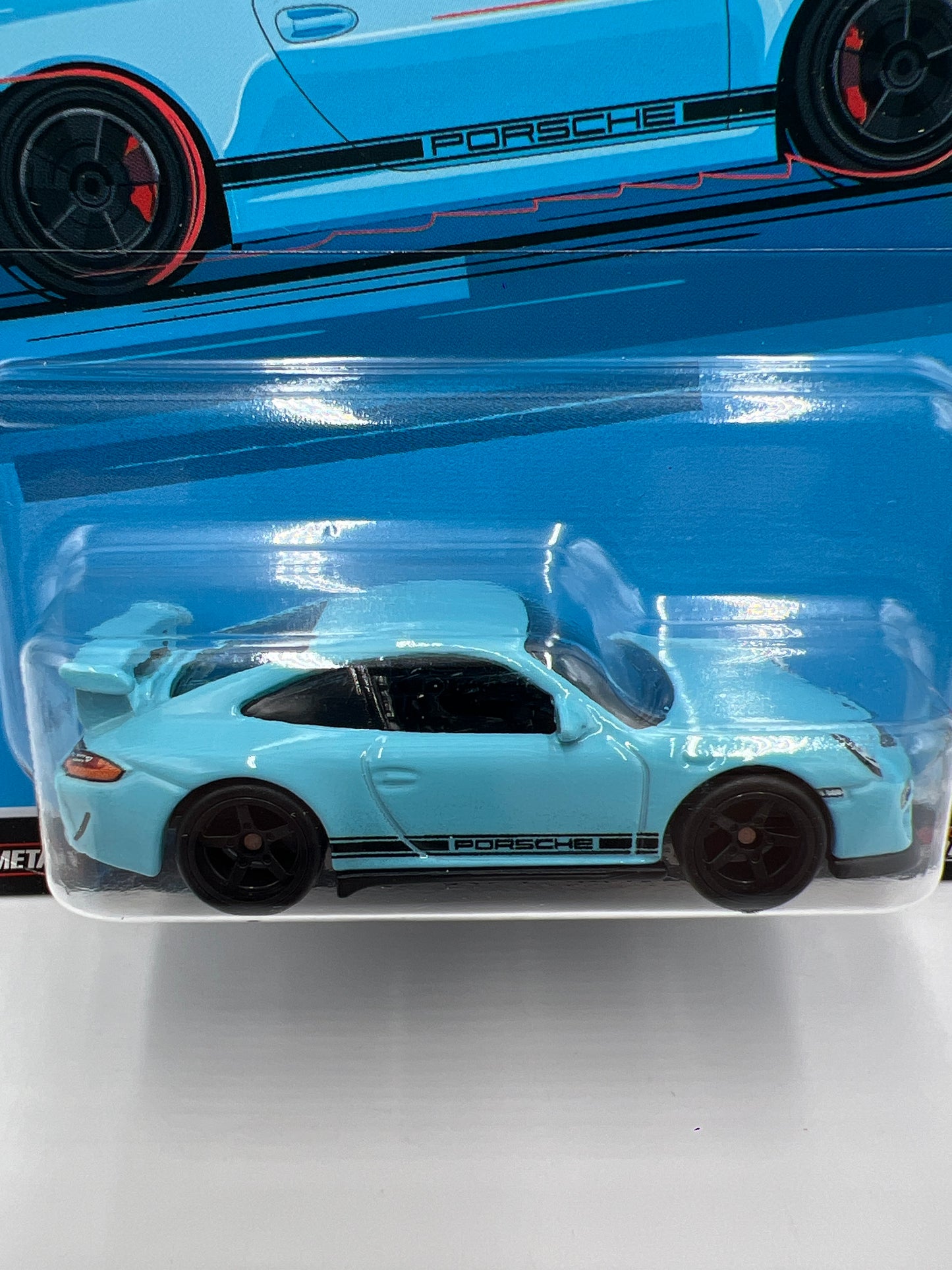 Hot Wheels Premium Deutschland Design #3 Porsche 911 GT3 RS Light Blue 254A