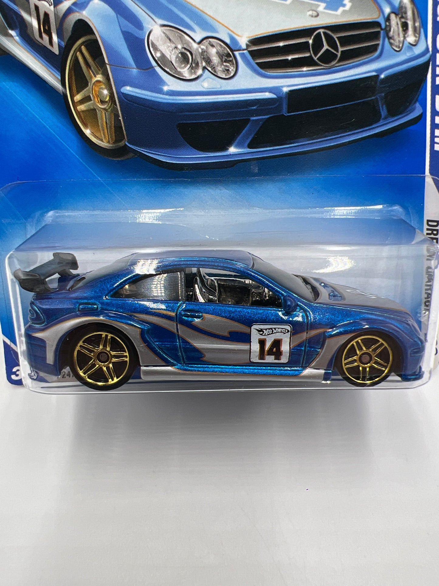 2009 Hot Wheels Dream Garage #152 Mercedes AMG CLK DTM Blue 90A