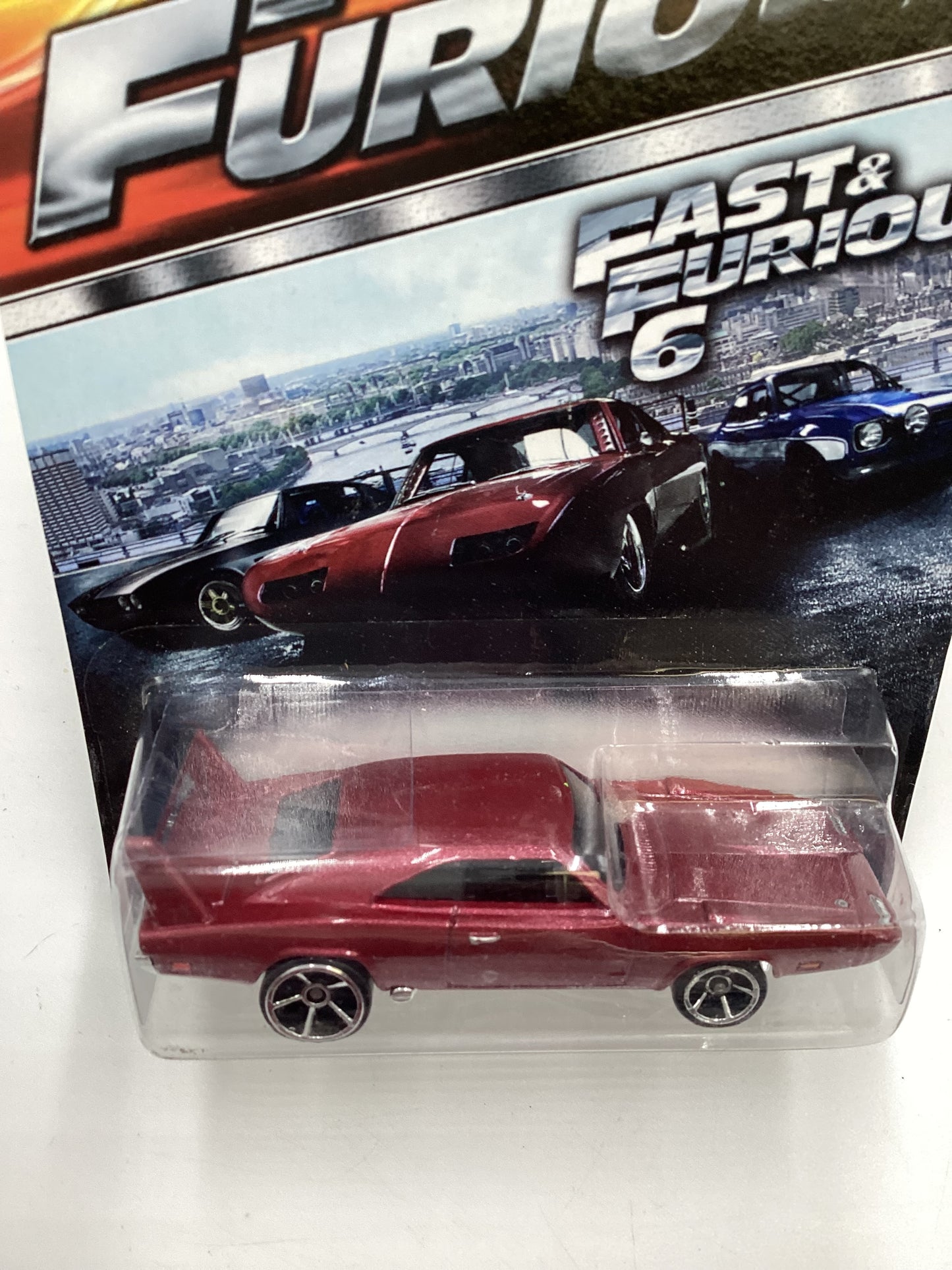 2015 Hot Wheels Fast & Furious 69 Dodge Charger Daytona Dark Red 69E