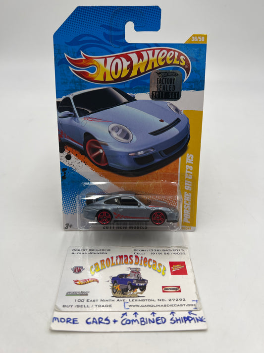 2011 Hot Wheels Factory Sealed New Models #36 Porsche 911 GT3 RS Gray W/Protector