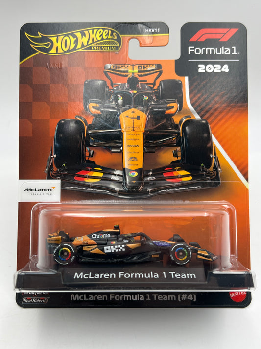 Hot Wheels Premium Formula 1 2024 McLaren Formula 1 Team #4 Chrome 242D