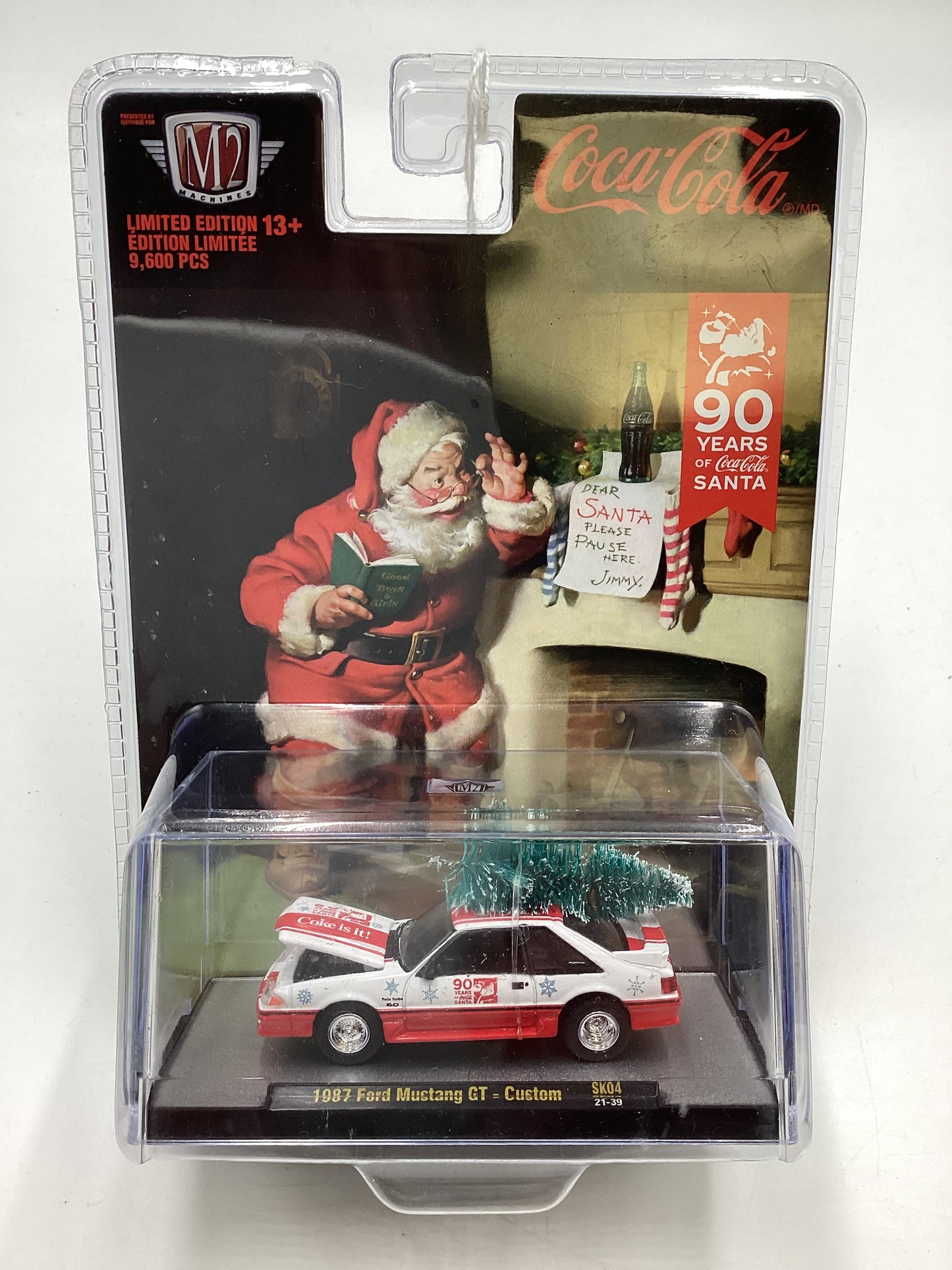 M2 Machines Coca Cola 1987 Ford Mustang GT Custom Red/White SK04 204C