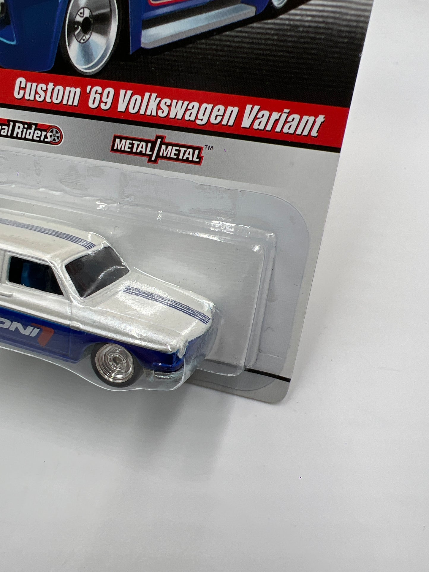 Hot Wheels Premium Delivery Series #32 Custom 69 Volkswagen Variant Koni Blue/White
