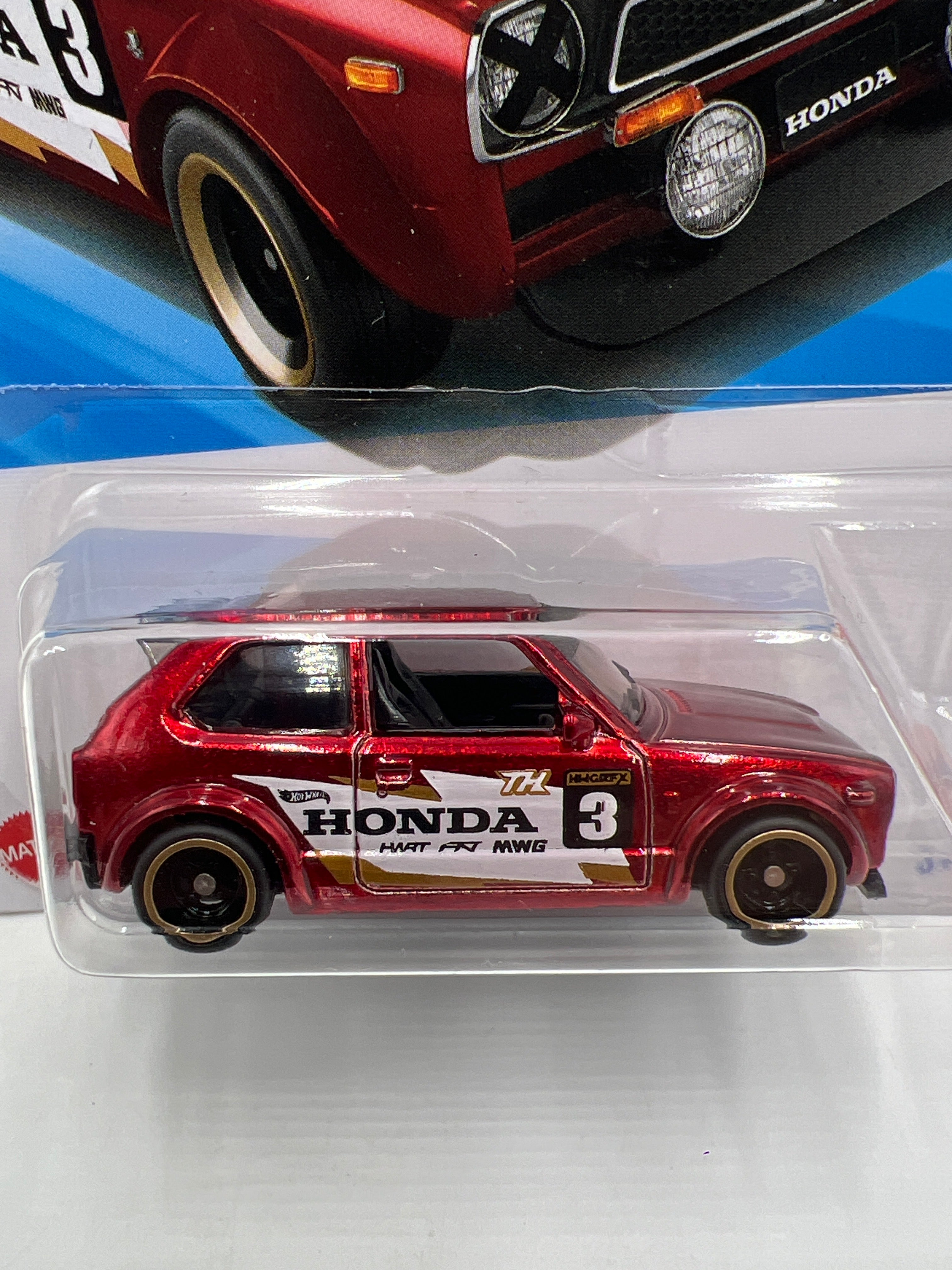 2025 Hot Wheels Super Treasure Hunt #231 73 Honda Civic Custom Red