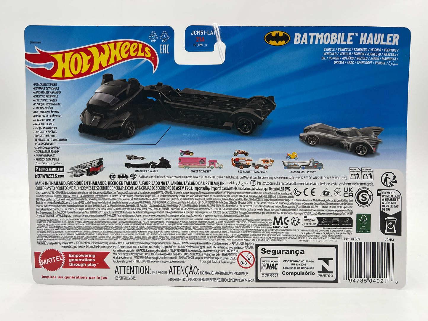 2025 Hot Wheels Super Rigs Batmobile Hauler Black SR